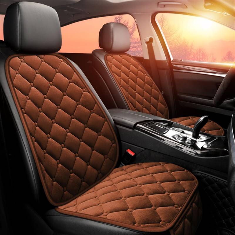 SZYNBQ Sitzschoner Winter-Autositzbezug, Schützend, Vorne Und Hinten, Universal-Plüschumhang, Warm Halten, Schutzmatte, Waschbar(A-2pcs,3) von SZYNBQ