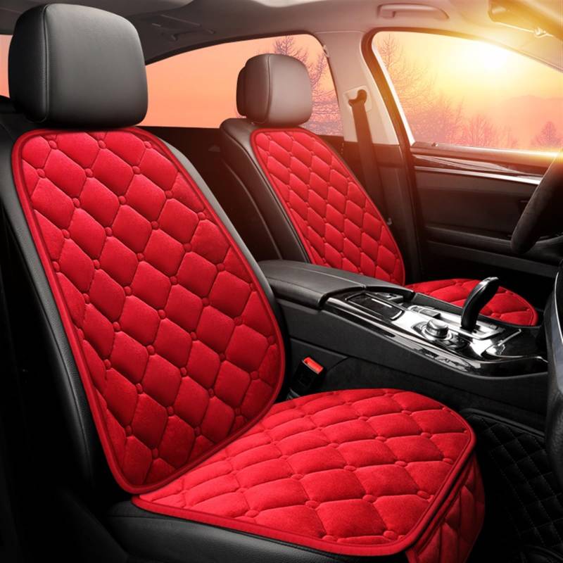SZYNBQ Sitzschoner Winter-Autositzbezug, Schützend, Vorne Und Hinten, Universal-Plüschumhang, Warm Halten, Schutzmatte, Waschbar(A-2pcs,5) von SZYNBQ