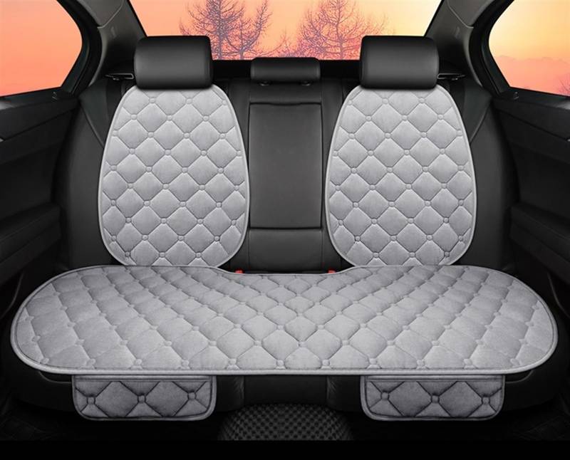SZYNBQ Sitzschoner Winter-Autositzbezug, Schützend, Vorne Und Hinten, Universal-Plüschumhang, Warm Halten, Schutzmatte, Waschbar(C-1pcs,4) von SZYNBQ
