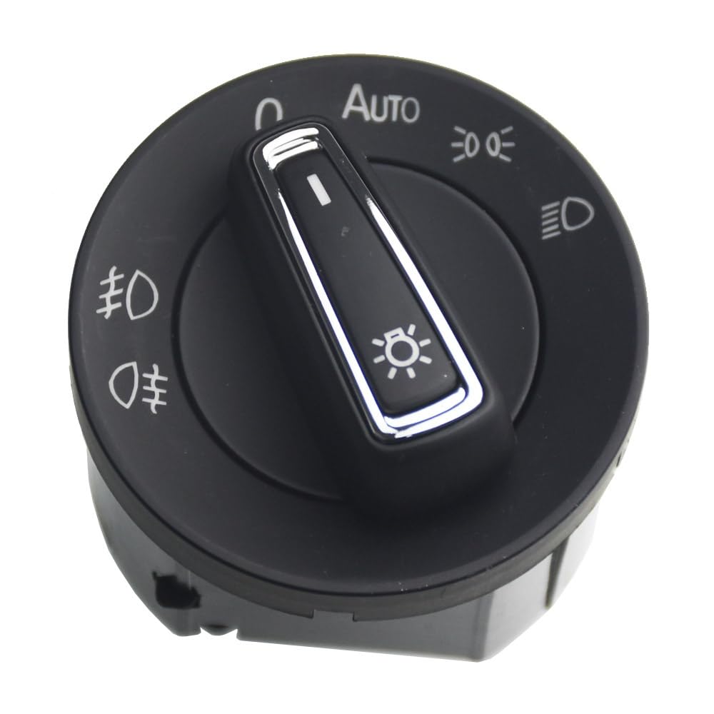 Scheinwerfer Nebel Lampe Schalter Kompatibel Mit VW Für Golf MK7 2013 2014 2015, Auto-Scheinwerferschalter, Kopflicht, Nebelscheinwerfer, Automatische Steuerung, Knopf, Autozubehör, 5GG941431(PQ) von SZYNBQ