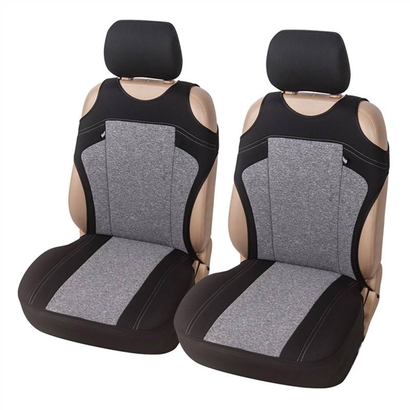 Sitzschoner 2PCS Autositzbezüge Universal Mesh Sponge Sitzkissenbezug, T-Shirt-Design, Vordersitzbezüge, Kissenbezüge-Set(4) von SZYNBQ