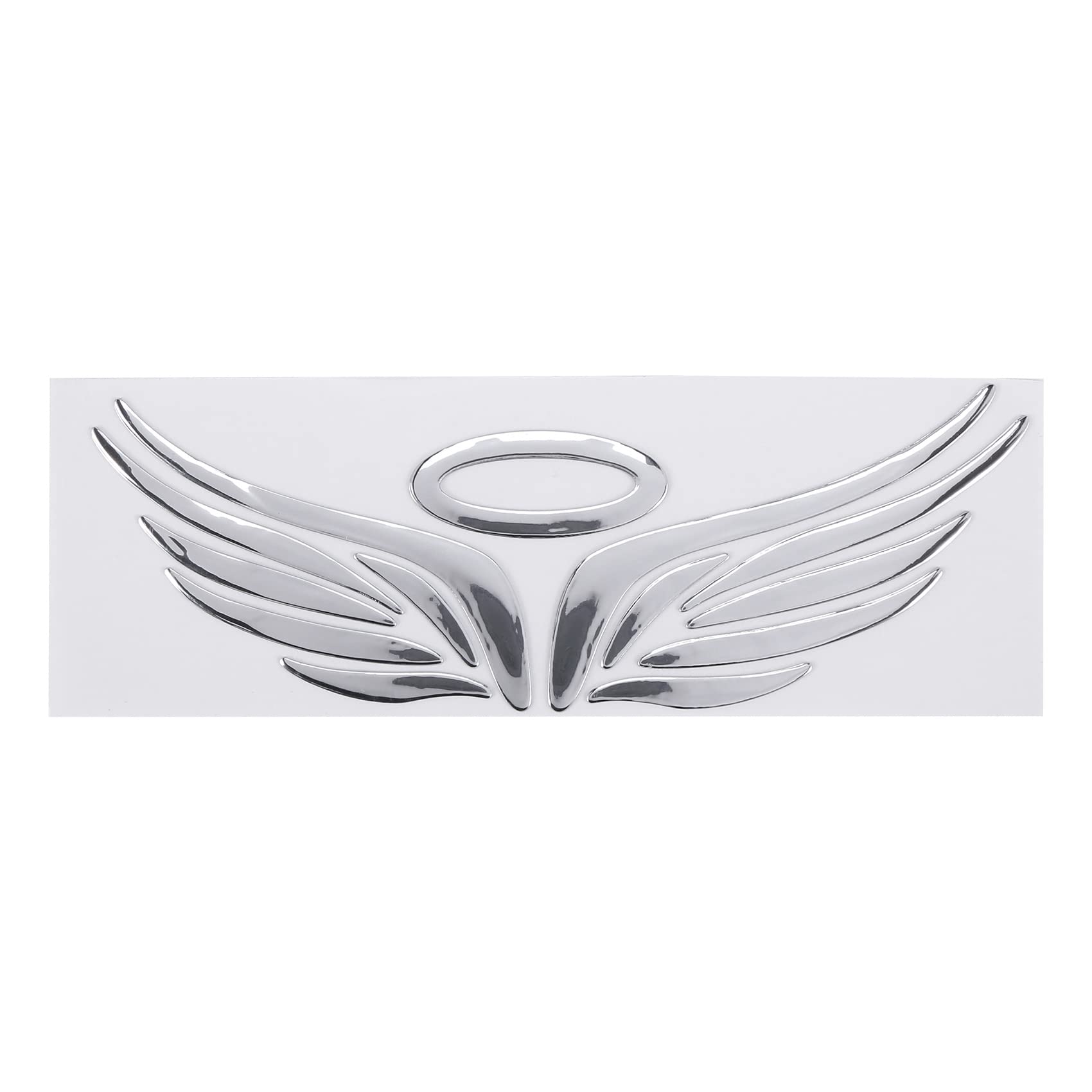 Sadkyer 3D-Chrom-Engelsflügel-Aufkleber, Auto-Emblem, Dekoration, Farbe: Silber von Sadkyer