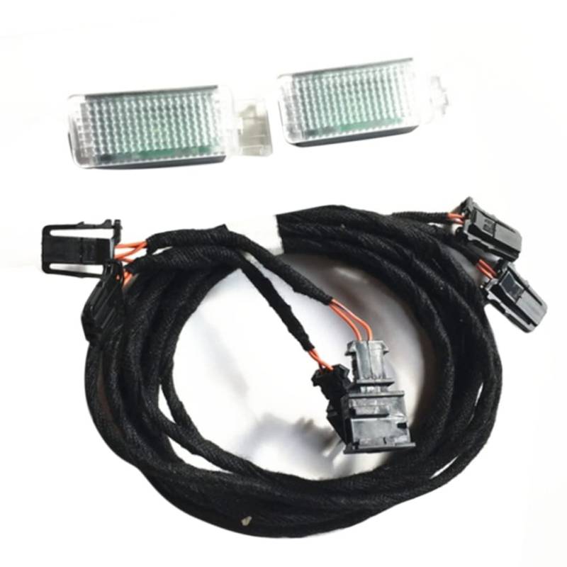 Sadkyer LED Fußraumleuchte Fußlampe Kabel Kabelbaum für B7 B8 CC Golf 7 MK7 7.5 MK2 5GG947409 von Sadkyer