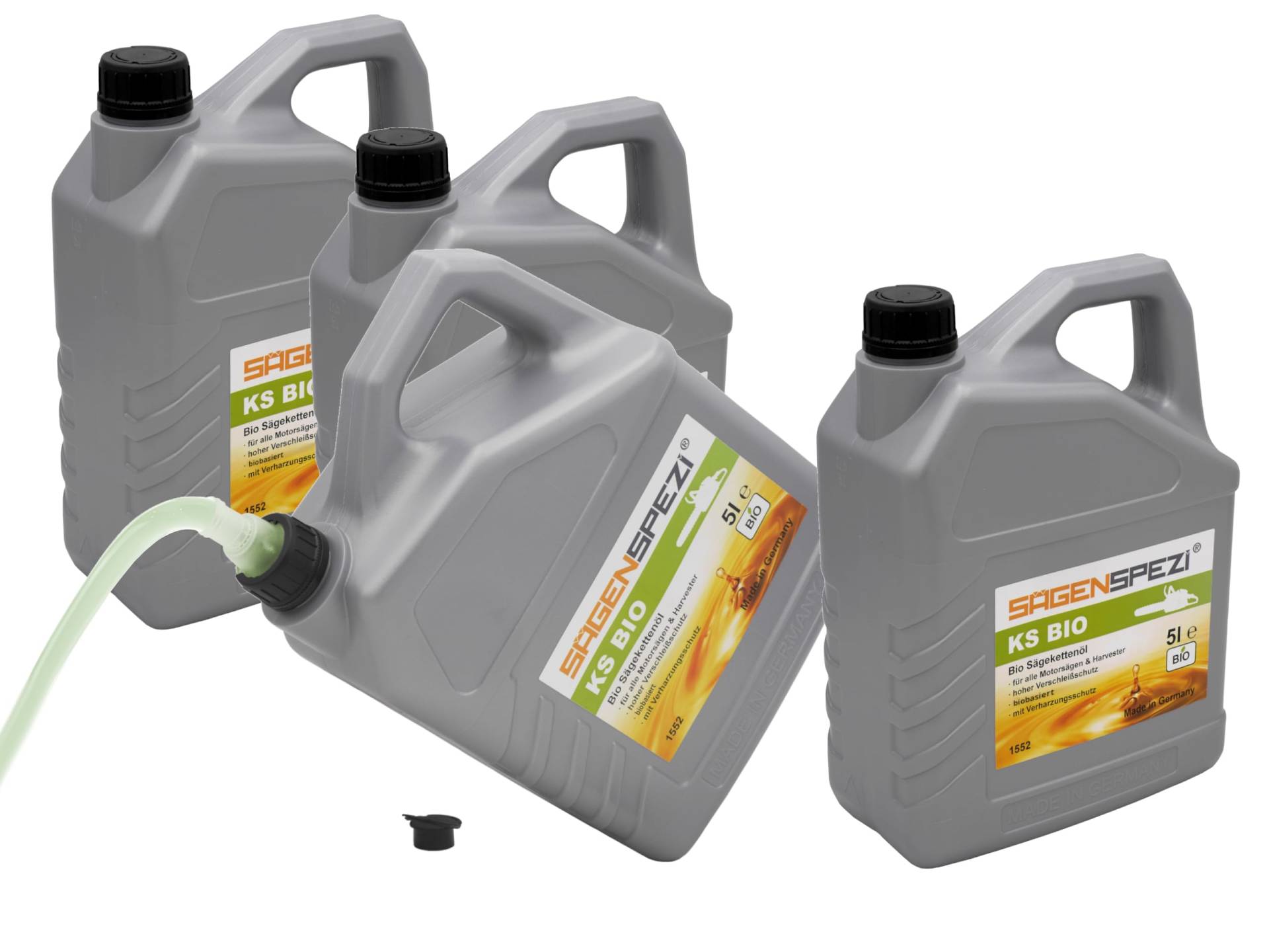 4x5 Liter Sägenspezi KS BIO Säge-Kettenöl Haftöl für Motorsägen (insgesamt 20 Liter) von Sägenspezi