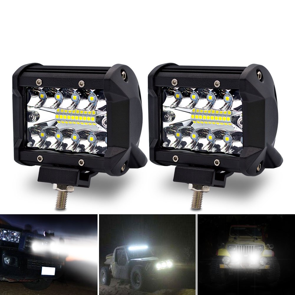Safego 2x 60W Auto LED Arbeitsscheinwerfer LED Zusatzscheinwerfer 12V 4800LM LED Scheinwerfer Offroad Arbeitslicht Bar Spotlight Nebelscheinwerfer für Traktor SUV Boot 4x4 IP67 Wasserdicht Safego 2x 60W Auto LED Arbeitsscheinwerfer LED Zusatzscheinwerfer 12V 4800LM LED Scheinwerfer Offroad Arbeitslicht Bar Spotlight Nebelscheinwerfer für Traktor SUV Boot 4x4 IP67 Wasserdicht von Safego