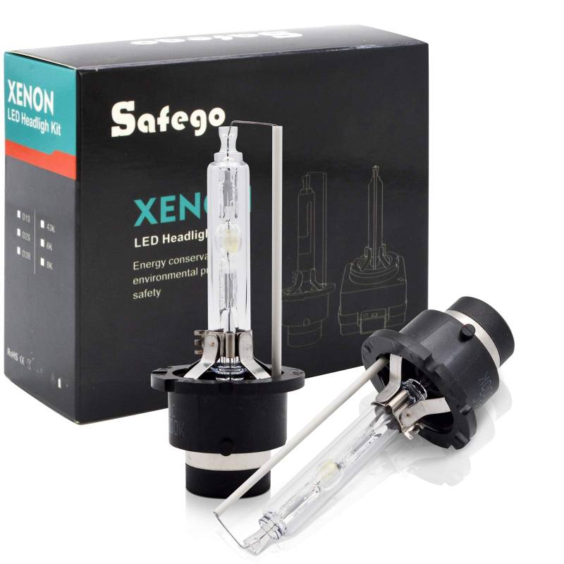 Safego 2x D2S 6000K HID Xenon Brenner Lampe Wei Entladungslampe ERSATZLAMPE BULBS HID D2S Xenon Birne Birnen XBA35-D2S-6K-T von Safego