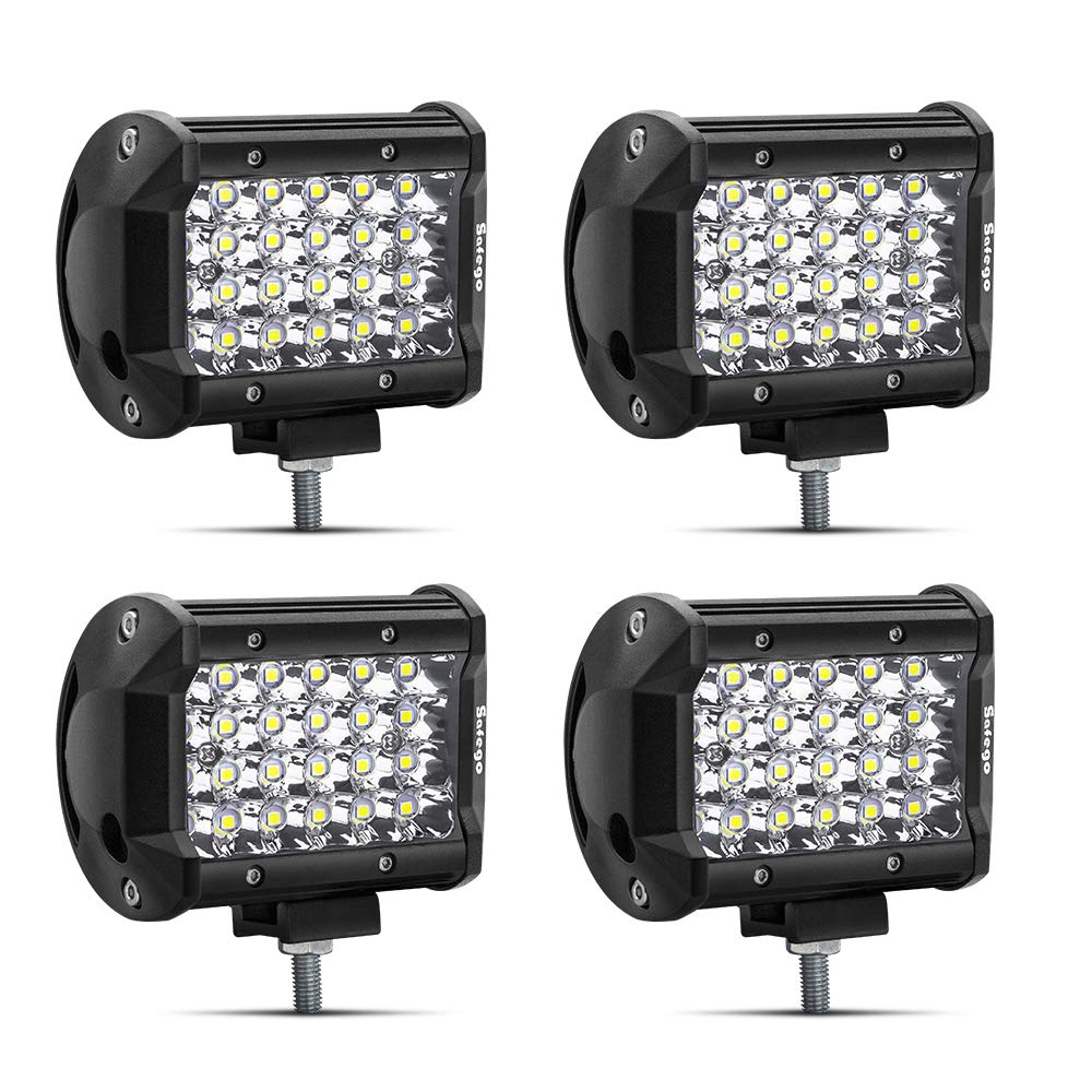 Safego Auto LED Arbeitsscheinwerfer 4" 72W Zusatzscheinwerfer LED Scheinwerfer Arbeitslicht Auto Offroad Nebelscheinwerfer Bar Spotlight für Traktor SUV Boot 4x4 IP67 Wasserdicht, 4 Stück Safego Auto LED Arbeitsscheinwerfer 4" 72W Zusatzscheinwerfer LED Scheinwerfer Arbeitslicht Auto Offroad Nebelscheinwerfer Bar Spotlight für Traktor SUV Boot 4x4 IP67 Wasserdicht, 4 Stück von Safego