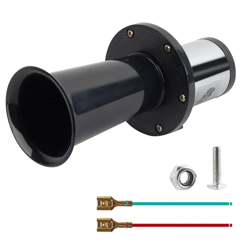 Safego Retro Hupe Antik-Hupe Signalhorn alte Oldtimer Oldtimer-Hupe Metall 12V 125db Air Horn für Auto Motorrad Antik Vintage Classic Old Car von Safego