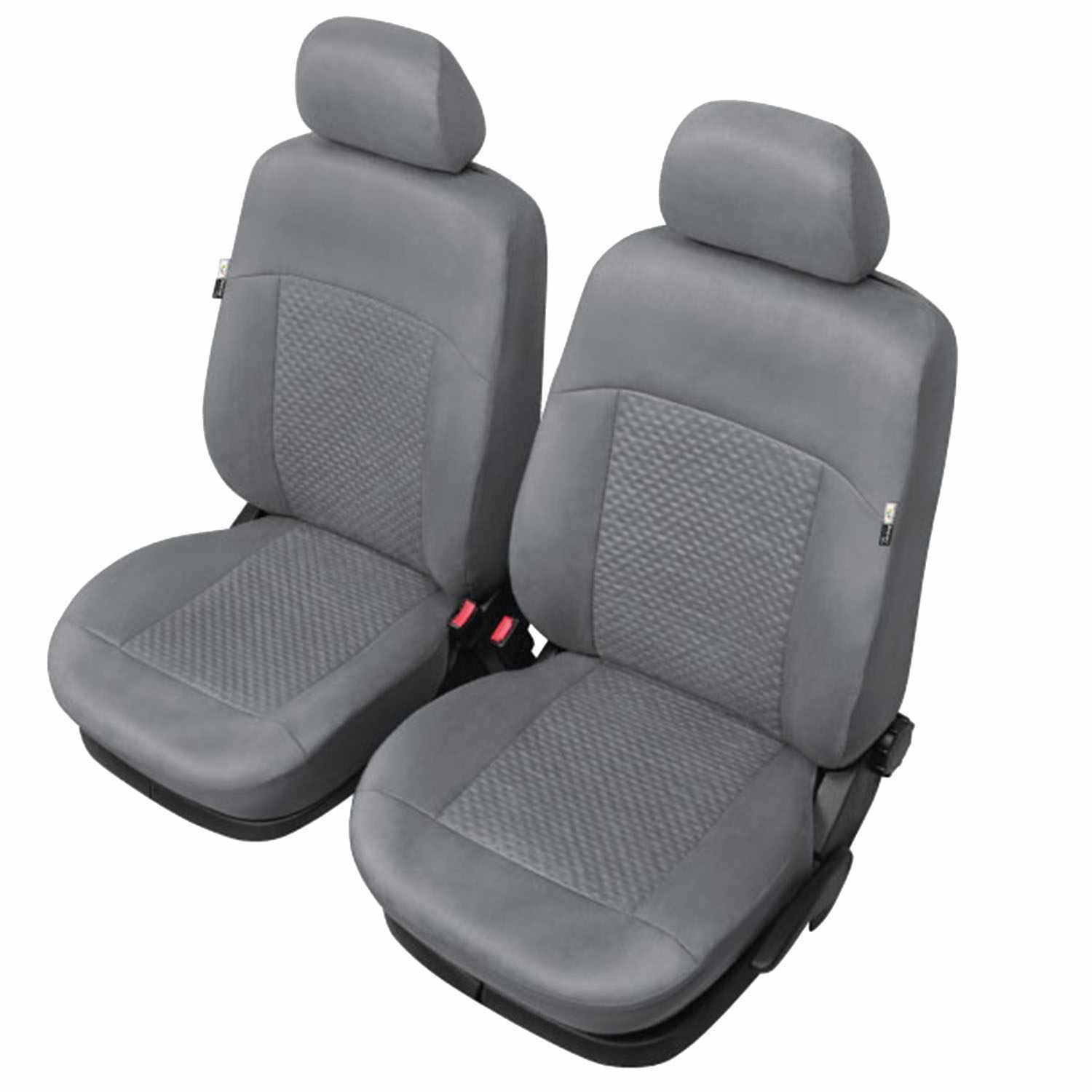 Autositzbezüge Autositzschoner Sitzbezüge 1+1 Front Vordersitze Kompatibel mit Toyota Hilux Auto Sitzbezug Grau Autositzauflage Autositz Sitzauflagen Tuning Auto Zubehör Innenraum von Saferide