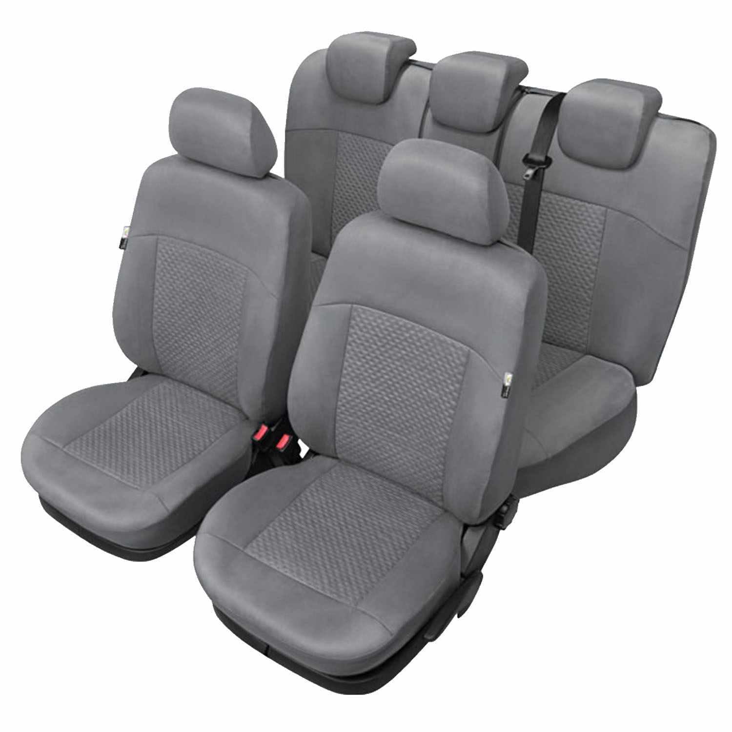 Autositzbezüge Autositzschoner Sitzbezüge Kompatibel mit Hyundai Getz Auto Sitzbezug Grau Autositzauflage Autositz Sitzauflagen Tuning Auto Zubehör Innenraum von Saferide