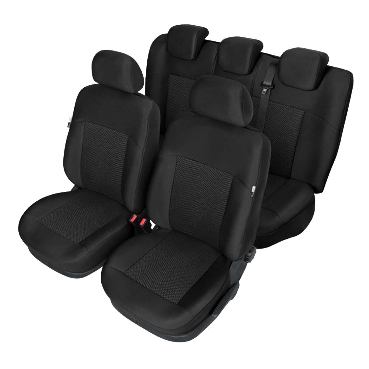 Autositzbezüge Autositzschoner Sitzbezüge Kompatibel mit Hyundai Getz Auto Sitzbezug Schwarz Autositzauflage Autositz Sitzauflagen Tuning Auto Zubehör Innenraum von Saferide