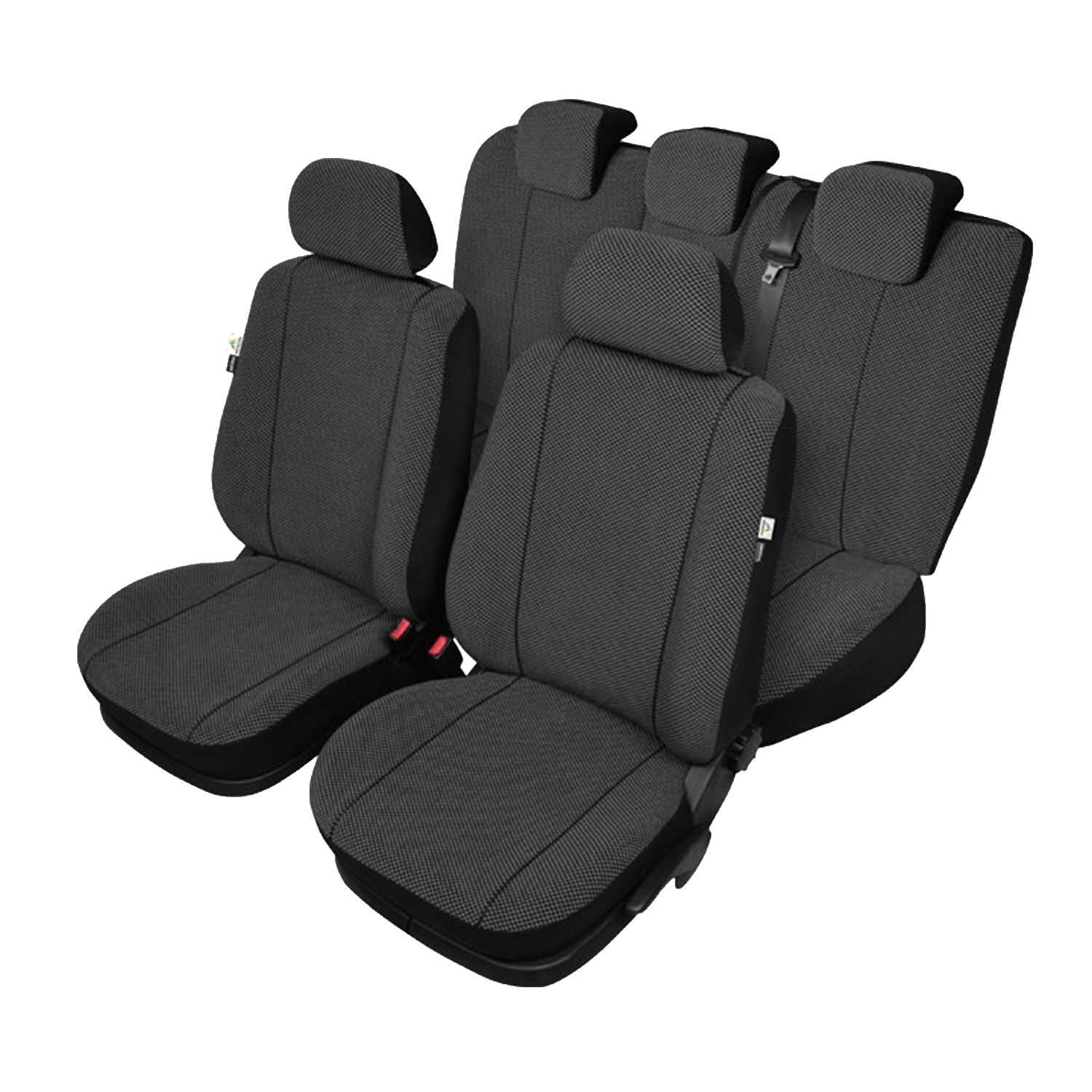 Autositzbezüge Autositzschoner Sitzbezüge Kompatibel mit Mitsubishi L200 5-6 V-VI Auto Sitzbezug Schwarz Autositzauflage Autositz Sitzauflagen Tuning Auto Zubehör Innenraum von Saferide