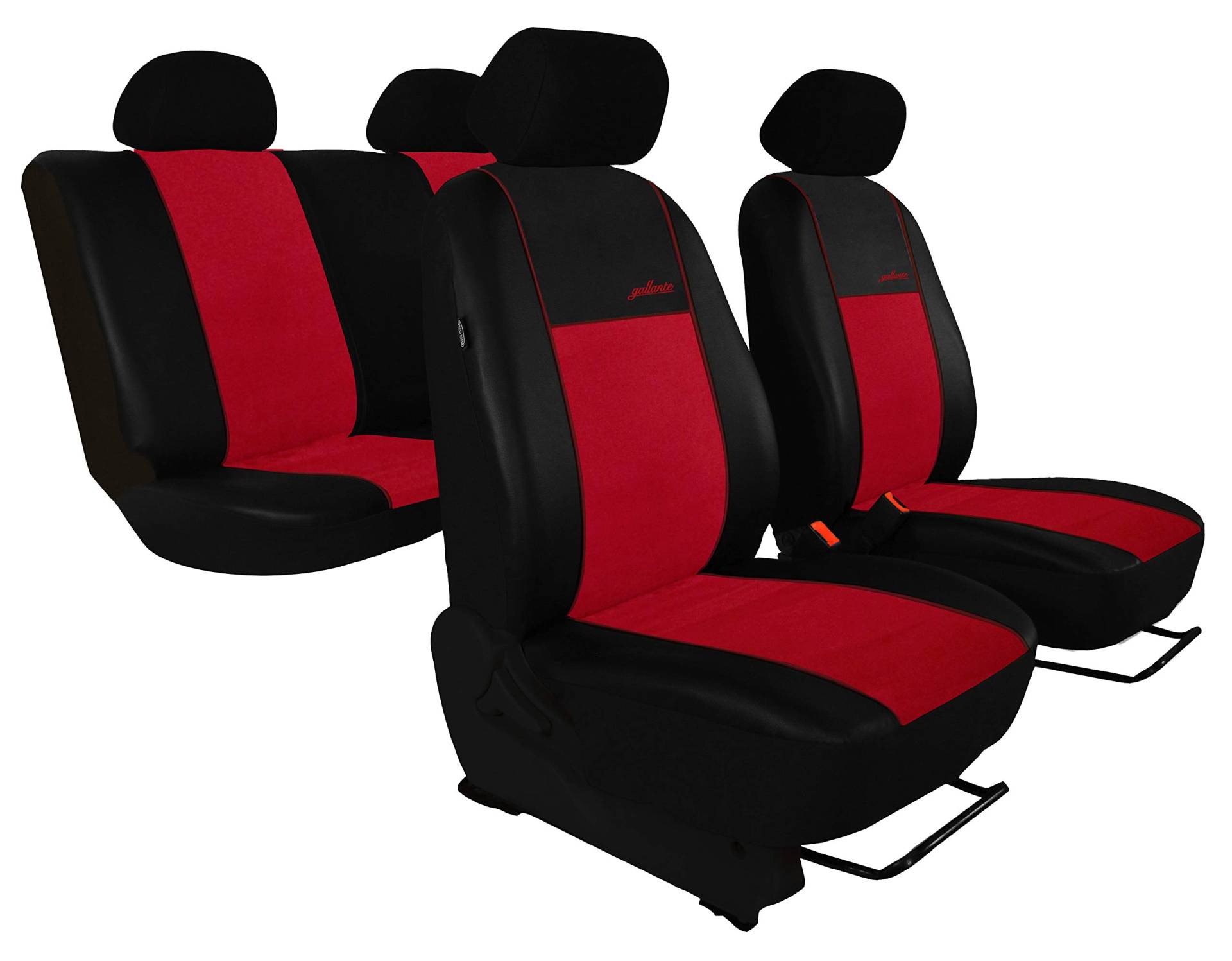 Autositzbezüge Rot Komplettset 5-Sitze Schonbezüge Sitzschutz Sitzschoner Bezug von Saferide