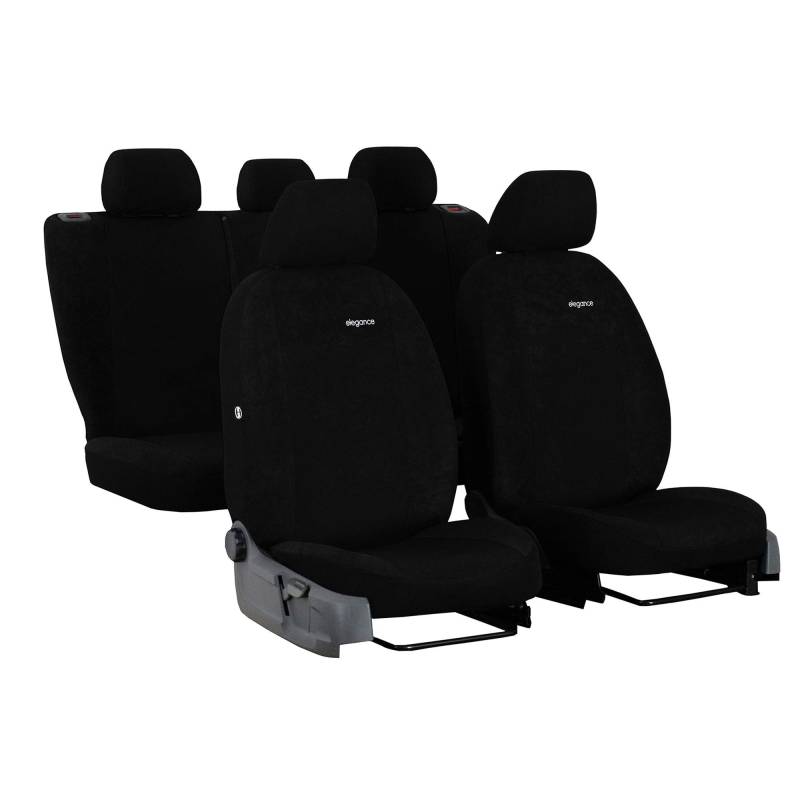 Saferide Autositzbezüge Schwarz Komplettset 5-Sitze Sitzbezug Autositz Bezug Schonbezüge von Saferide
