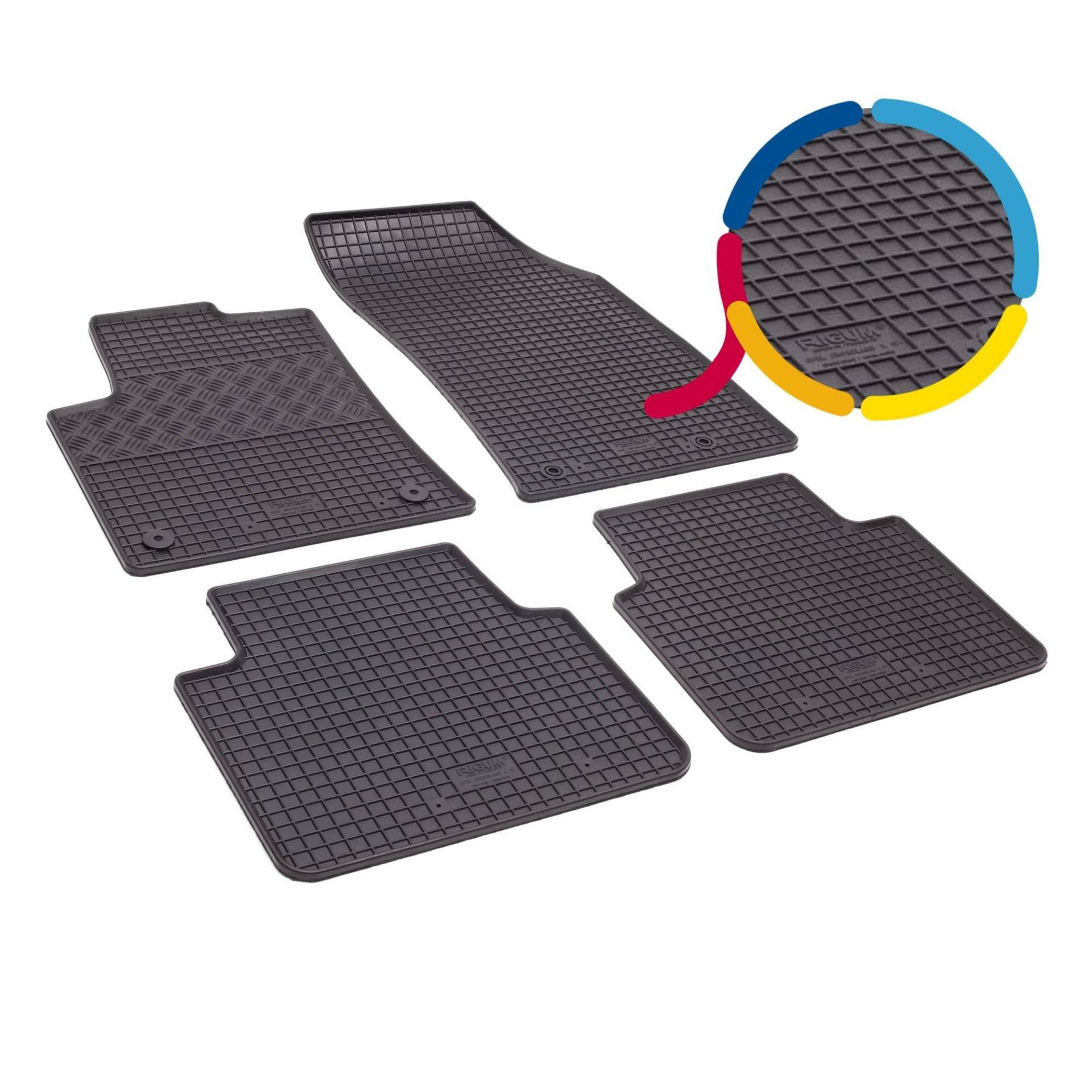 Fußmatten kompatibel mit Ford Ka 2008-2015 Gummi Auto 100% passgenaue Gummimatten Automatten Antirutsch Schwarz von Saferide
