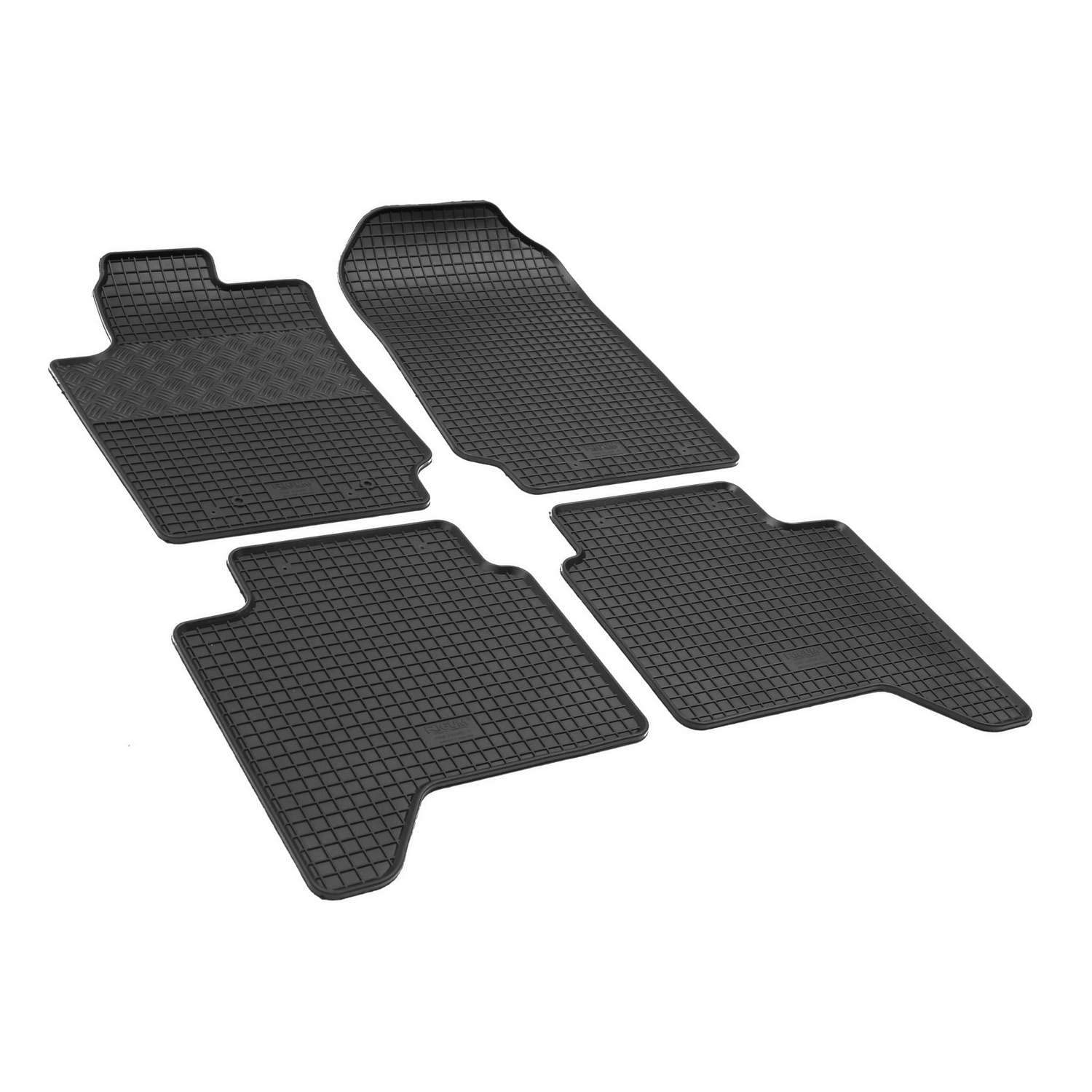 Fußmatten kompatibel mit Ford Ranger MKV 2012-2021 Gummi Auto 100% passgenaue Gummimatten Automatten Antirutsch Schwarz von Saferide
