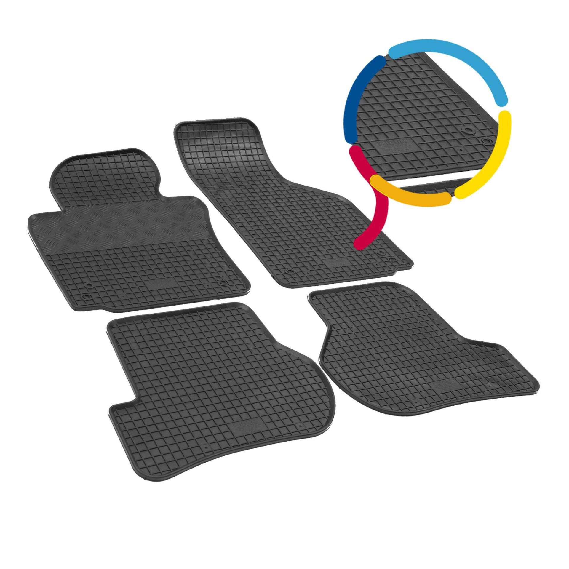 Fußmatten kompatibel mit Jeep Compass 2021- Gummi Auto 100% passgenaue Gummimatten Automatten Antirutsch Schwarz Fußmatten kompatibel mit Jeep Compass 2021- Gummi Auto 100% passgenaue Gummimatten Automatten Antirutsch Schwarz von Saferide