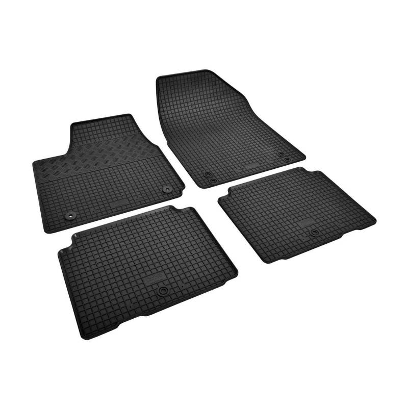 Fußmatten kompatibel mit Kia EV6 2021- Gummi Auto 100% passgenaue Gummimatten Automatten Antirutsch Schwarz von Saferide