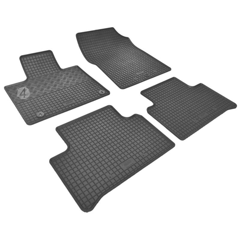 Fußmatten kompatibel mit Kia Sorento 5 Sitze 2020- Gummi Auto 100% passgenaue Gummimatten Automatten Antirutsch Schwarz von Saferide