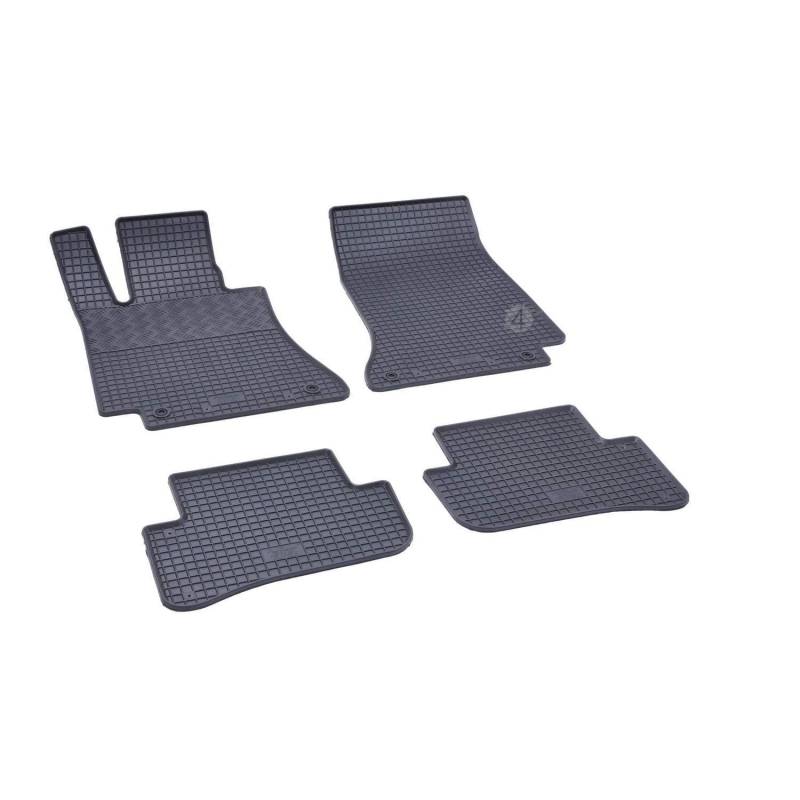 Fußmatten kompatibel mit Mercedes C-Klasse W205 2014-2021 Gummi Auto 100% passgenaue Gummimatten Automatten Antirutsch Schwarz von Saferide