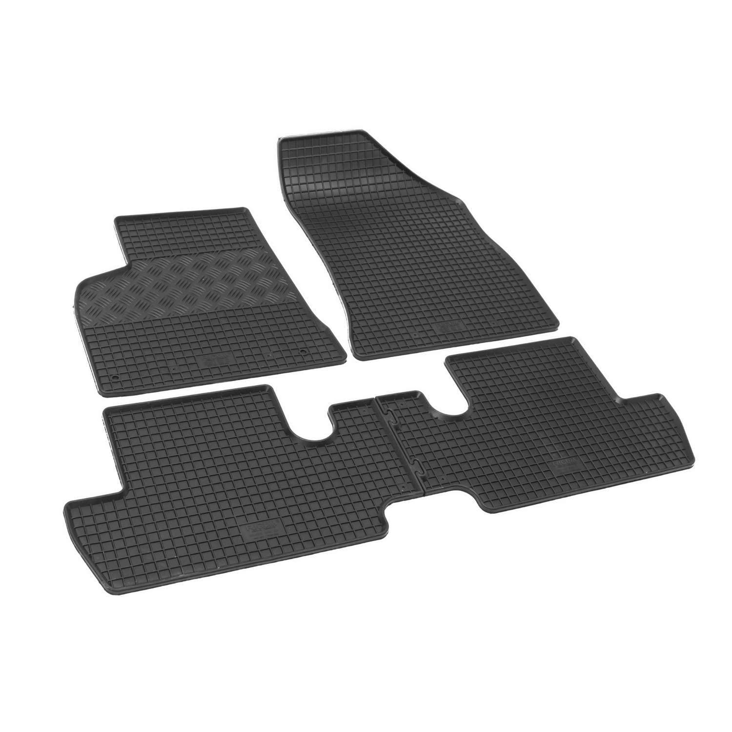 Fußmatten kompatibel mit Peugeot 3008 2009-2016 Gummi Auto 100% passgenaue Gummimatten Automatten Antirutsch Schwarz von Saferide