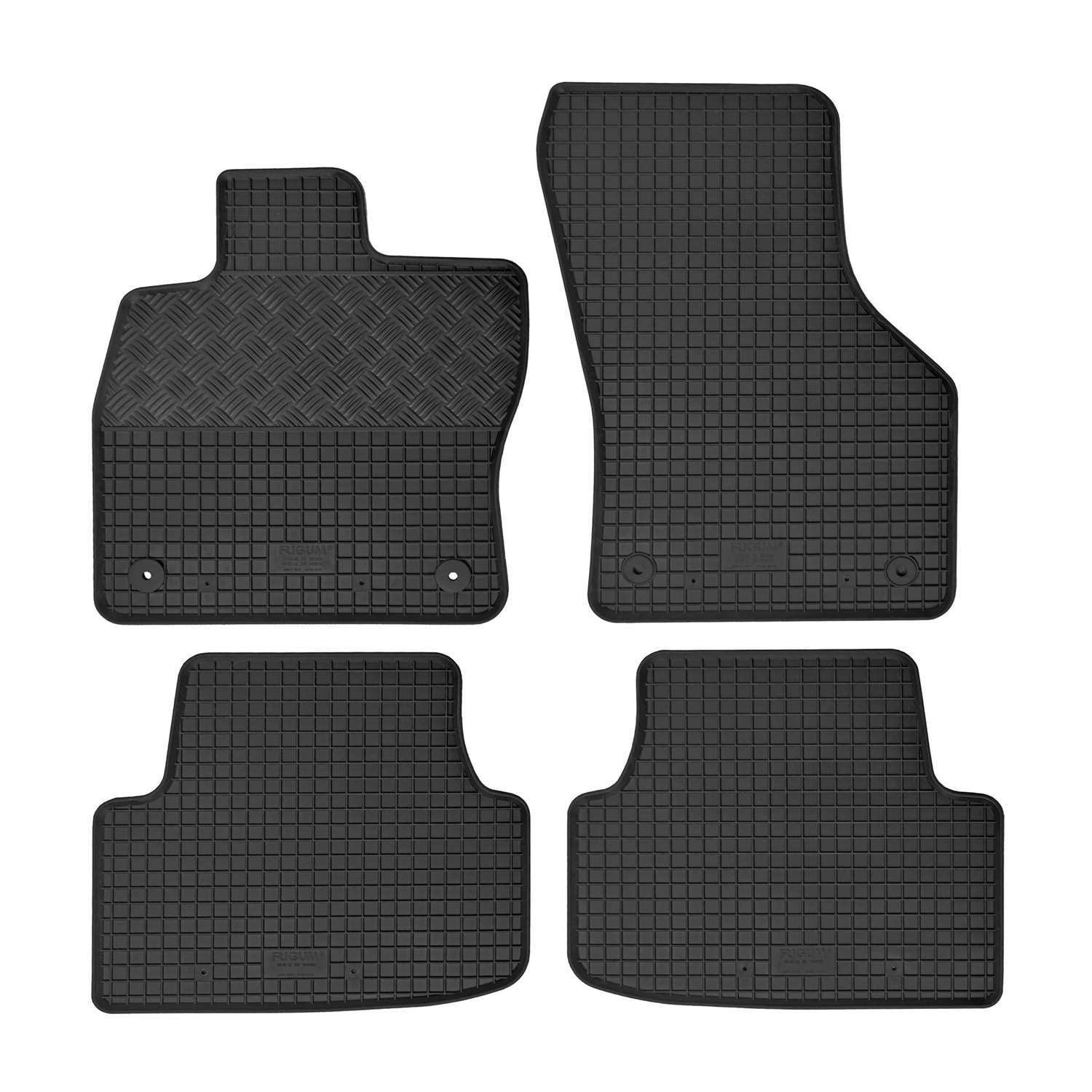 Fußmatten kompatibel mit Volkswagen Golf VIII Variant 2021- Gummi Auto 100% passgenaue Gummimatten Automatten Antirutsch Schwarz von Saferide