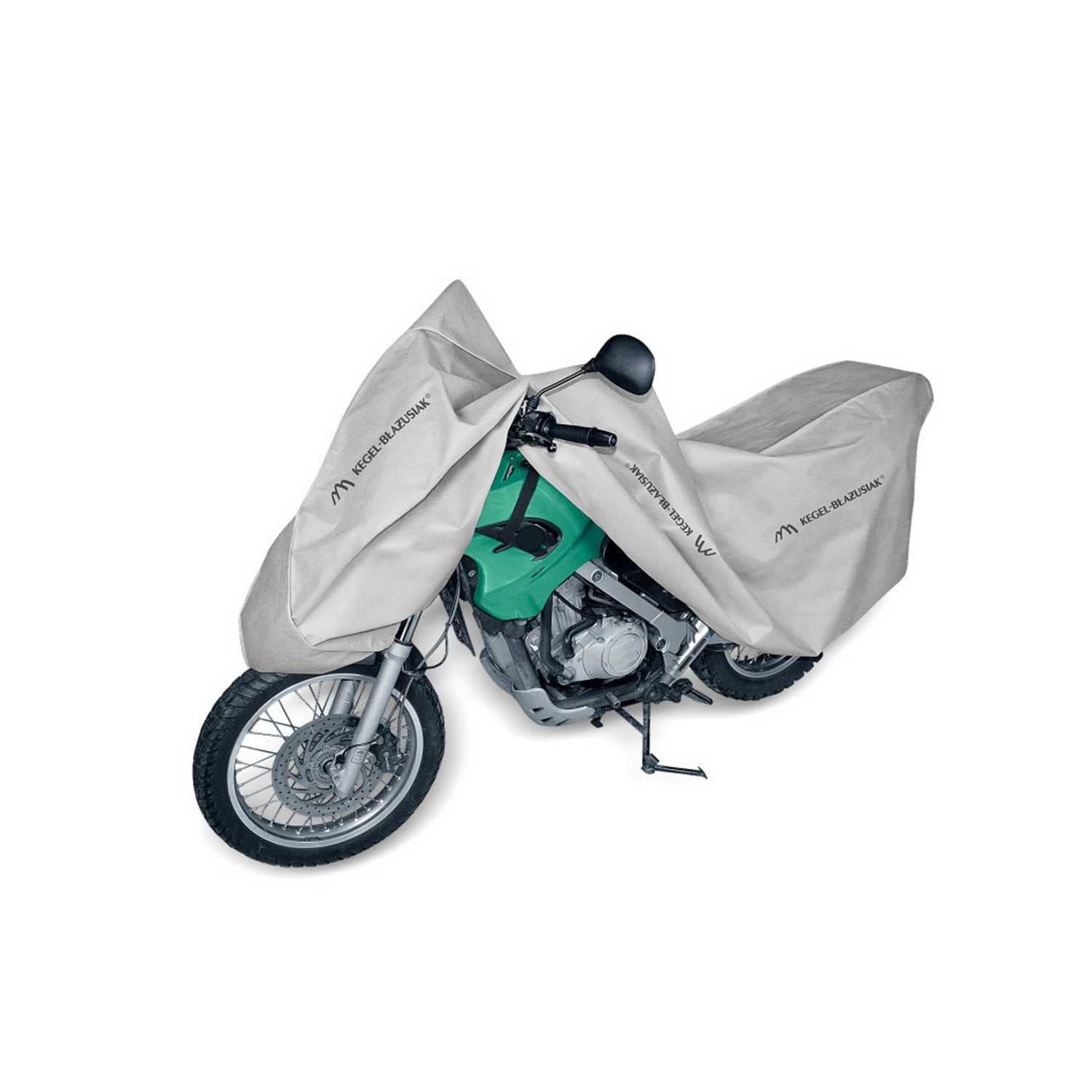 Motorrad Abdeckplane Motorradabdeckung Motorradgarage XL 240-265 cm Grau Wasserfest & Extrastark Outdoor Abdeckplane gegen Regen Schnee Wind UV-Strahlung Laub und Anderen Schmutz von Saferide