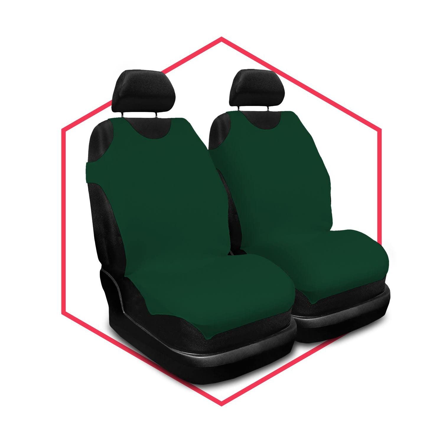 Saferide 2er Set Autositzbezüge PKW universal | Auto Sitzbezüge Polyester Grün für Airbag geeignet | für Vordersitze | 1+1 Autositze vorne Saferide 2er Set Autositzbezüge PKW universal | Auto Sitzbezüge Polyester Grün für Airbag geeignet | für Vordersitze | 1+1 Autositze vorne von Saferide