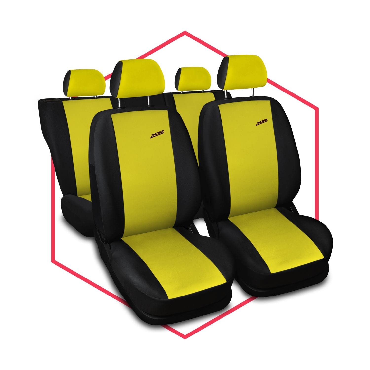 Saferide 3er Set Autositzbezüge PKW universal | Auto Sitzbezüge Polyester Gelb für Airbag geeignet | für Vordersitze und Rückbank | 1+1 Autositze vorne und 1 Sitzbank hinten teilbar 2 Reißverschlüsse Saferide 3er Set Autositzbezüge PKW universal | Auto Sitzbezüge Polyester Gelb für Airbag geeignet | für Vordersitze und Rückbank | 1+1 Autositze vorne und 1 Sitzbank hinten teilbar 2 Reißverschlüsse von Saferide