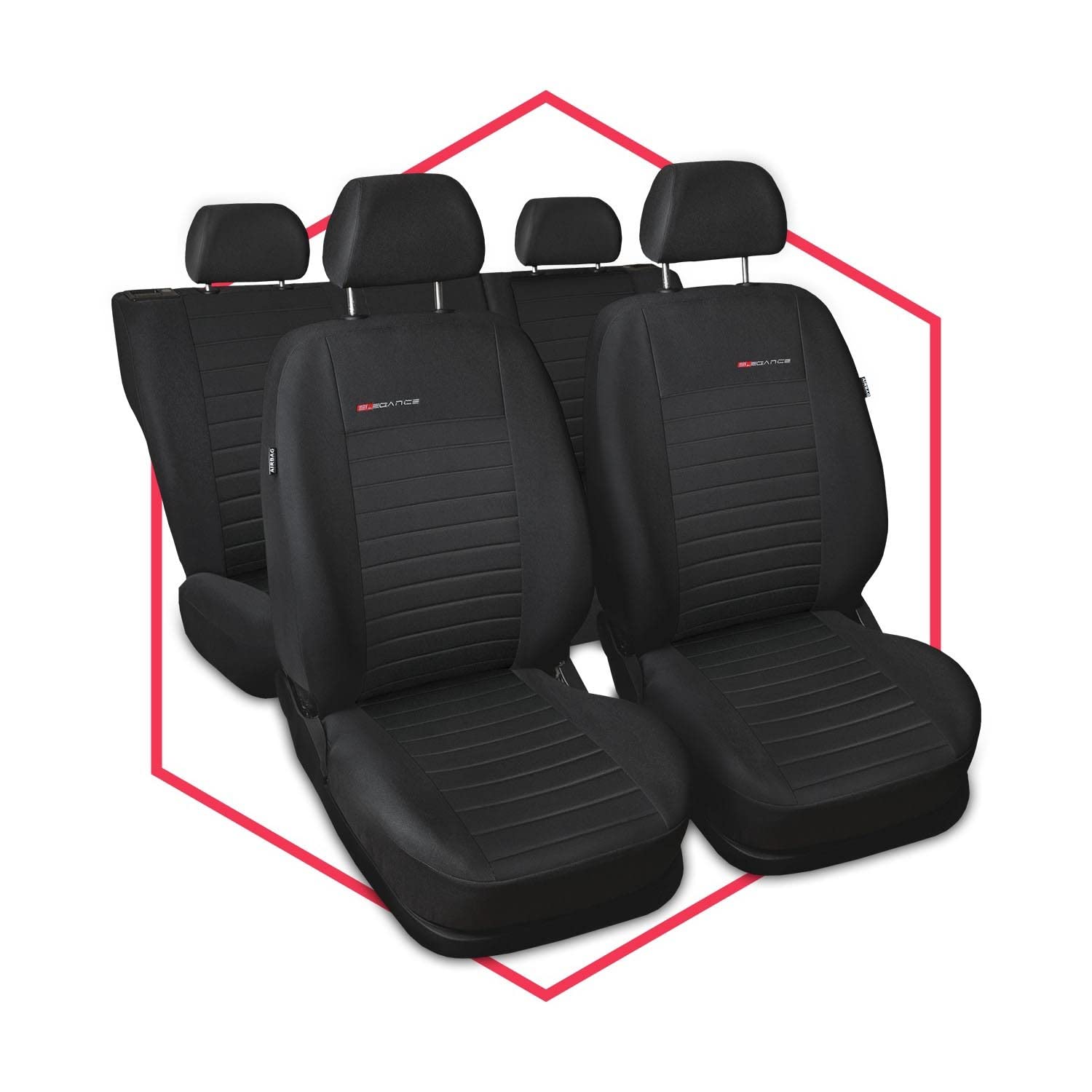 Saferide 3er Set Autositzbezüge PKW universal | Auto Sitzbezüge Polyester Grau für Airbag geeignet | für Vordersitze und Rückbank | 1+1 Autositze vorne und 1 Sitzbank hinten teilbar 2 Reißverschlüsse Saferide 3er Set Autositzbezüge PKW universal | Auto Sitzbezüge Polyester Grau für Airbag geeignet | für Vordersitze und Rückbank | 1+1 Autositze vorne und 1 Sitzbank hinten teilbar 2 Reißverschlüsse von Saferide
