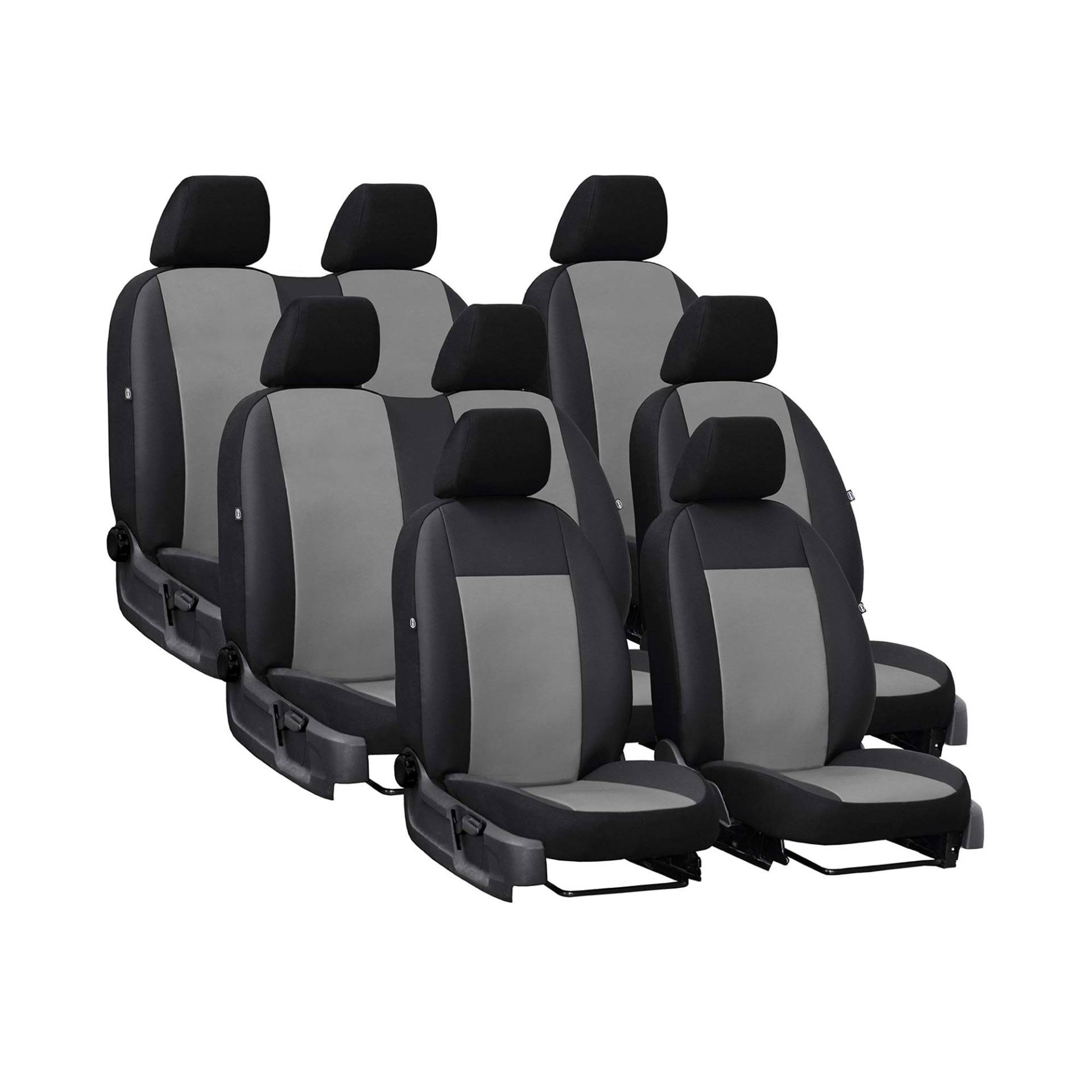 Saferide Autositzbezüge Grau 8-Sitze Transporter Schonbezüge Sitzbezug Komplettset Auto Saferide Autositzbezüge Grau 8-Sitze Transporter Schonbezüge Sitzbezug Komplettset Auto von Saferide