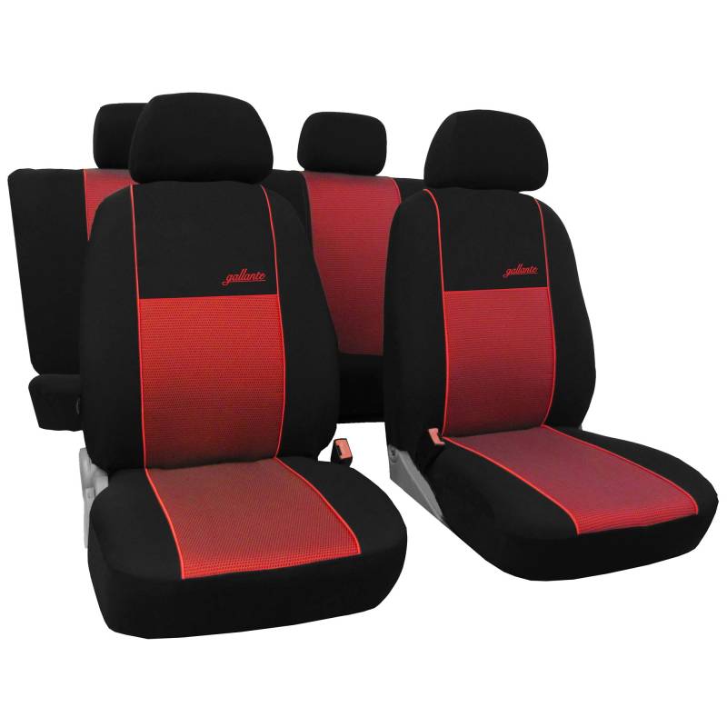 Saferide Autositzbezüge Rot Komplettset 5-Sitze Schonbezüge Sitzschutz Sitzschoner Bezug von Saferide