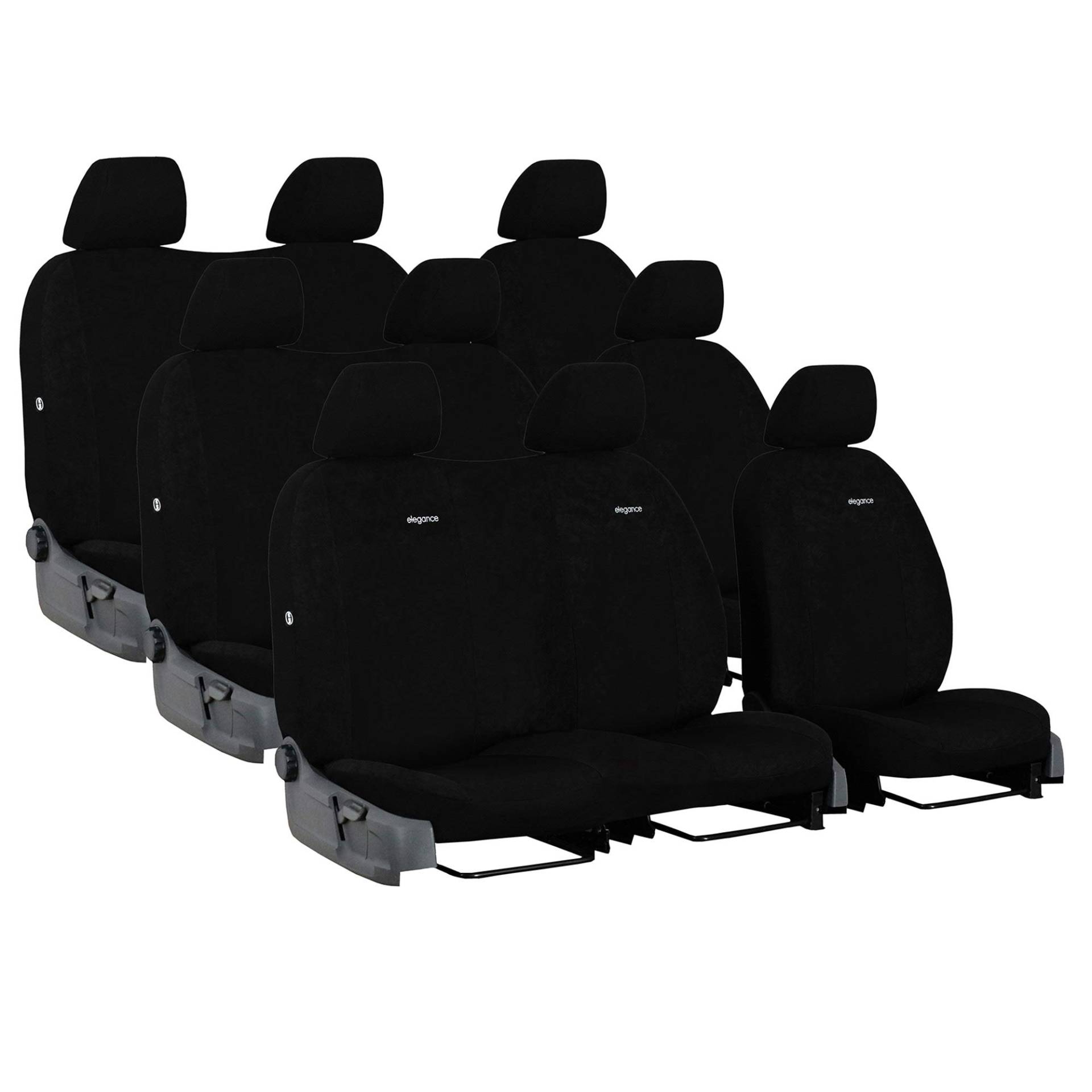Saferide Autositzbezüge Schwarz Komplettset 9-Sitze Transporter Sitzbezug Schonbezüge Maß Saferide Autositzbezüge Schwarz Komplettset 9-Sitze Transporter Sitzbezug Schonbezüge Maß von Saferide
