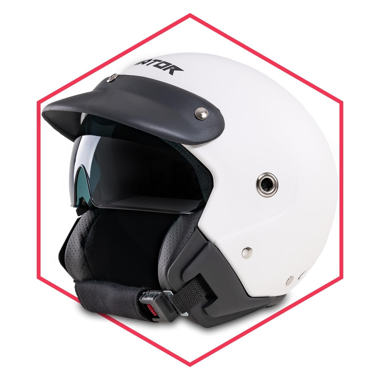 Saferide | Motorradhelm Mit Sonnenblende Matt Weiß XXL - 63-64 cm Rollerhelm Quadhelm Damen Herren Roller Regenschutz Jugendliche Schutzhelm Sturzhelm Erwachsene Moped Motorrad Mofa Saferide | Motorradhelm Mit Sonnenblende Matt Weiß XXL - 63-64 cm Rollerhelm Quadhelm Damen Herren Roller Regenschutz Jugendliche Schutzhelm Sturzhelm Erwachsene Moped Motorrad Mofa von Saferide