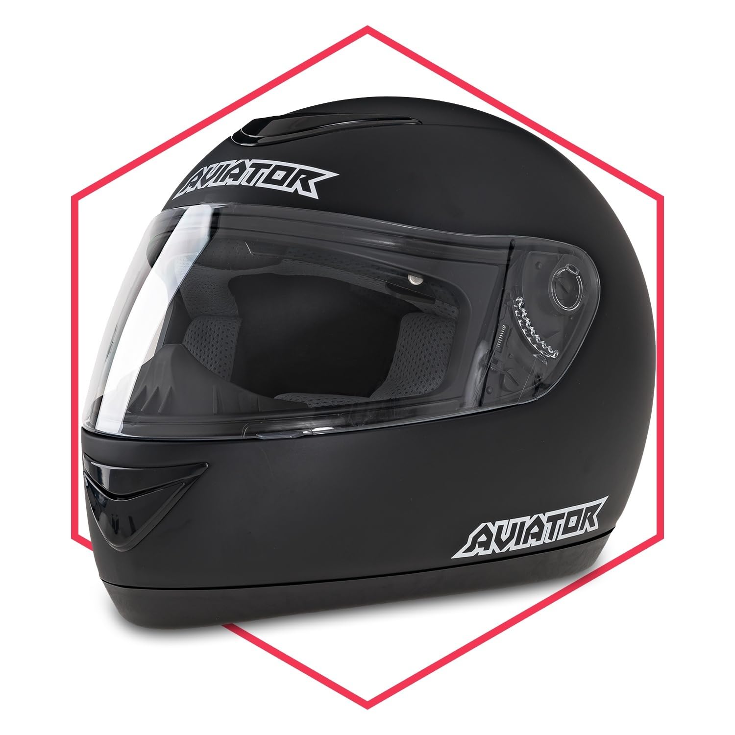 Integralhelm Mit Sonnenblende Schwarz Matt 59-60 Helm Motorradhelm Klapphelm von Saferide