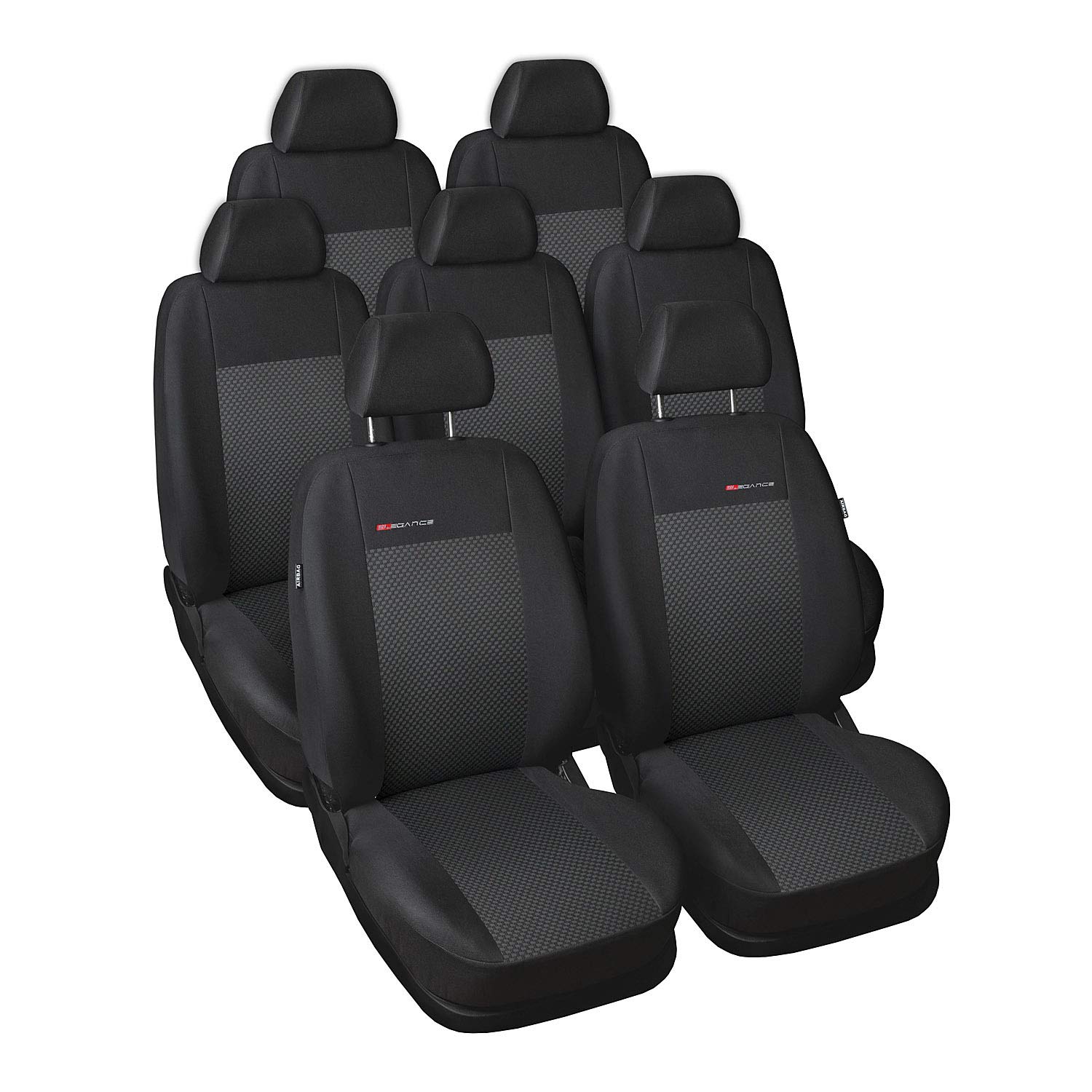 Saferide | Maß Autositzbezüge Grau PKW Komplettset 7-Sitze Sitzbezüge Sitzbezug Schonbezug Schonbezüge Autoschonbezug Autositzbezug Sitzauflagen Sitzschutz Elegance Saferide | Maß Autositzbezüge Grau PKW Komplettset 7-Sitze Sitzbezüge Sitzbezug Schonbezug Schonbezüge Autoschonbezug Autositzbezug Sitzauflagen Sitzschutz Elegance von Saferide