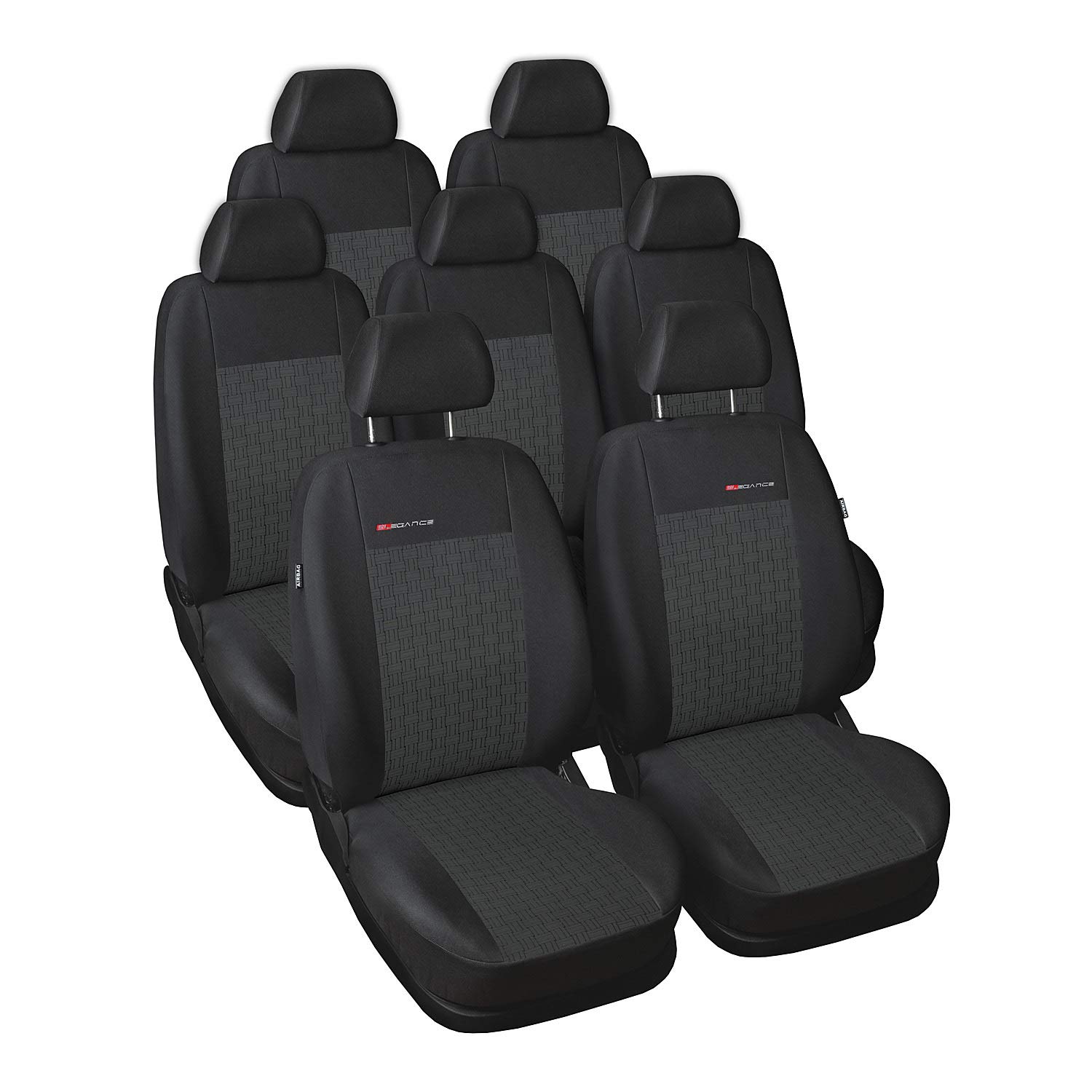 Saferide | Maß Autositzbezüge Grau PKW Komplettset 7-Sitze Sitzbezüge Sitzbezug Schonbezug Schonbezüge Autoschonbezug Autositzbezug Sitzauflagen Sitzschutz Elegance Saferide | Maß Autositzbezüge Grau PKW Komplettset 7-Sitze Sitzbezüge Sitzbezug Schonbezug Schonbezüge Autoschonbezug Autositzbezug Sitzauflagen Sitzschutz Elegance von Saferide