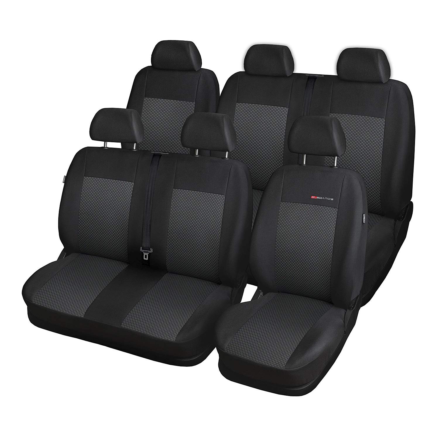 Saferide | Maß Autositzbezüge Transporter Grau Set Komplettset 6-Sitze Sitzbezüge Sitzbezug Schonbezug Schonbezüge Autoschonbezug Autositzbezug Sitzauflagen Sitzschutz Elegance Saferide | Maß Autositzbezüge Transporter Grau Set Komplettset 6-Sitze Sitzbezüge Sitzbezug Schonbezug Schonbezüge Autoschonbezug Autositzbezug Sitzauflagen Sitzschutz Elegance von Saferide