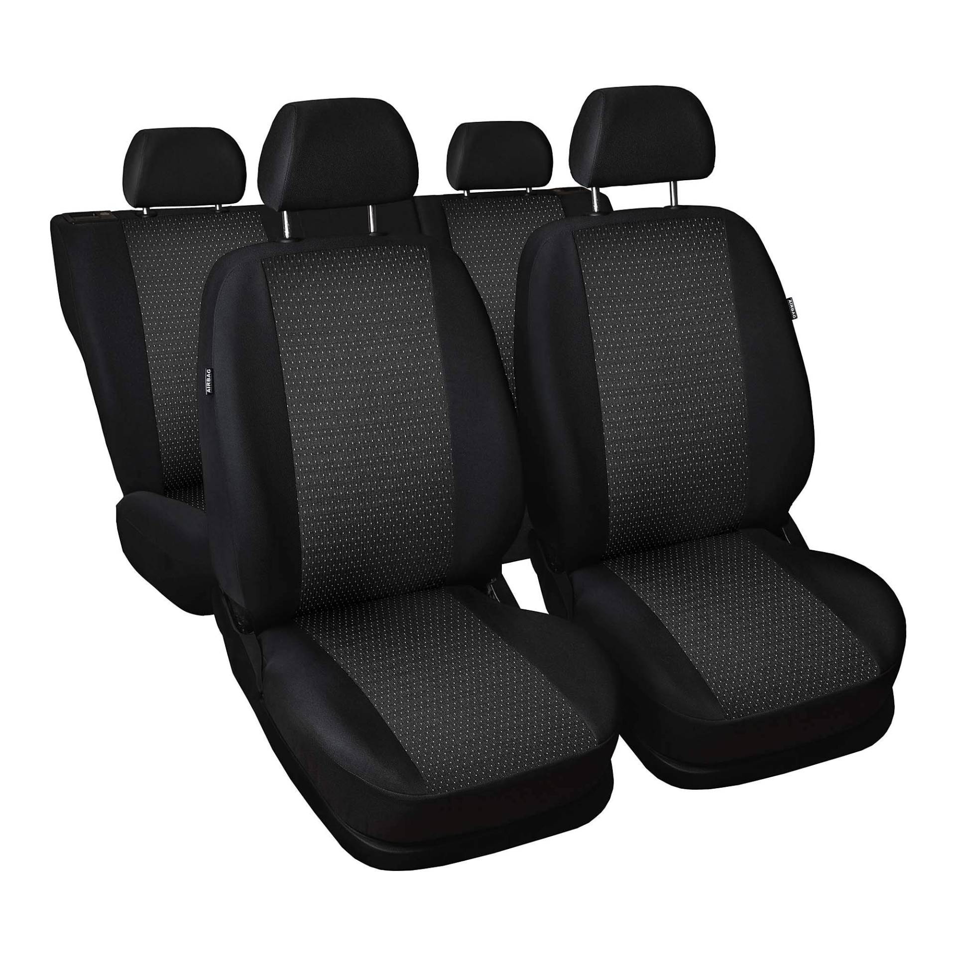 Saferide | Maß Sitzbezüge Komplettset 5-Sitze PKW Sitzbezug Schonbezüge für Auto Schonbezug Autositz Autositzbezüge Sitzschoner Sitzschutz Schwarz Practic Saferide | Maß Sitzbezüge Komplettset 5-Sitze PKW Sitzbezug Schonbezüge für Auto Schonbezug Autositz Autositzbezüge Sitzschoner Sitzschutz Schwarz Practic von Saferide