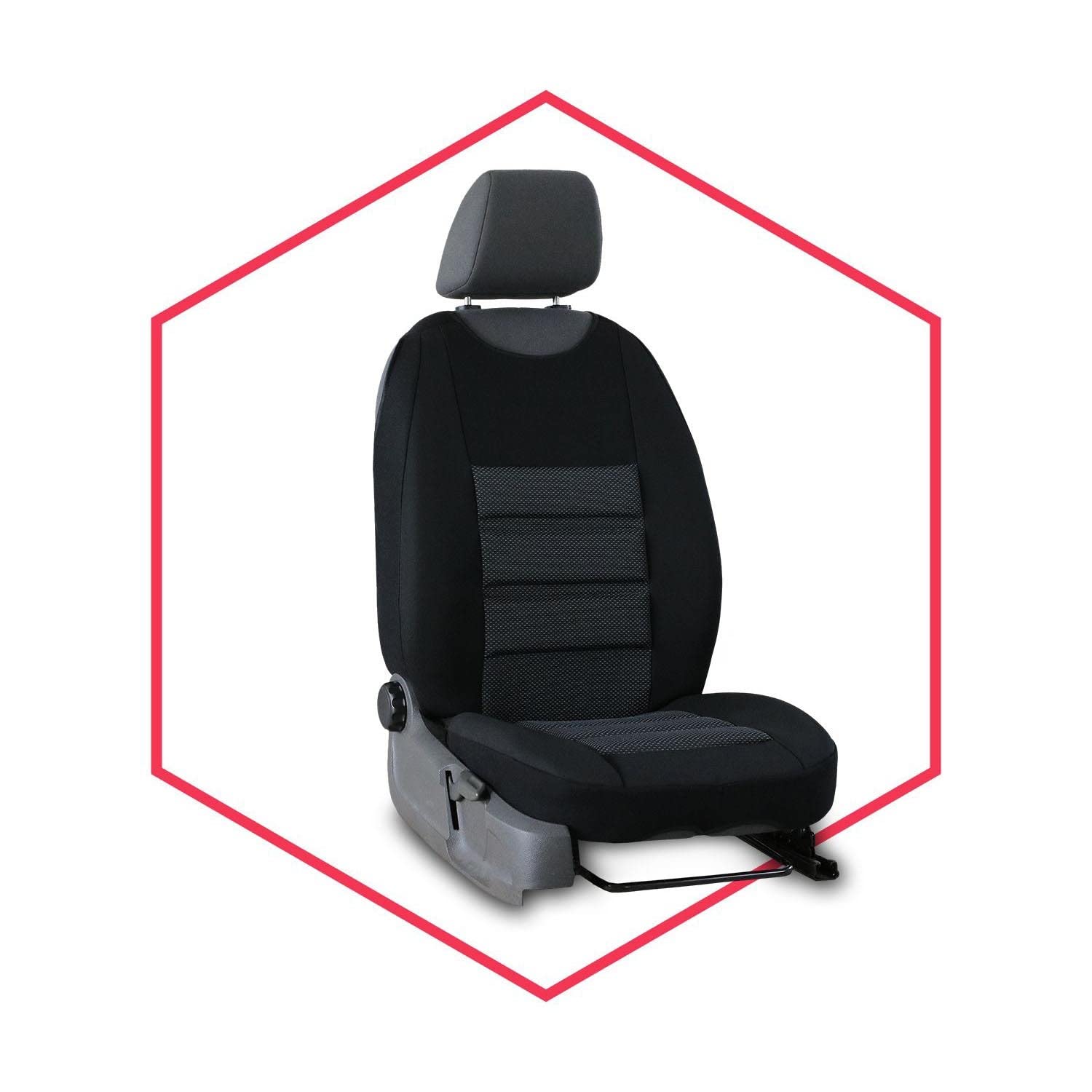 Saferide | Sitzauflage Auto Vordersitze Autositzmatte Wasserdicht Autositzbezug Fahrersitz Universal Sitzschutz Polyester Schwarz für Airbag geeignet 1 Autositz Vorne Saferide | Sitzauflage Auto Vordersitze Autositzmatte Wasserdicht Autositzbezug Fahrersitz Universal Sitzschutz Polyester Schwarz für Airbag geeignet 1 Autositz Vorne von Saferide