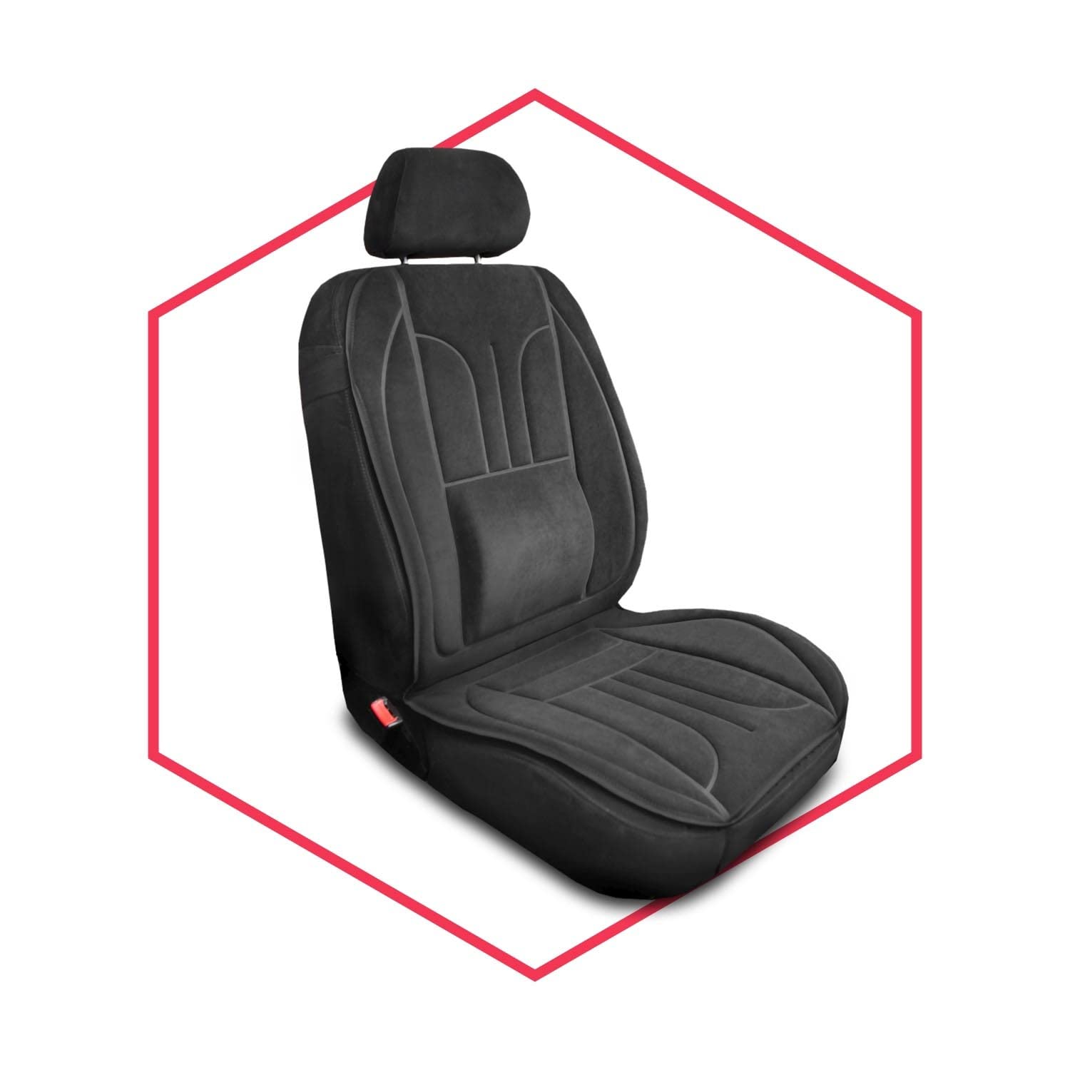 Saferide | Sitzauflage Auto Vordersitze Autositzmatte Wasserdicht Autositzbezug Fahrersitz Universal Sitzschutz Velours Schwarz für Airbag geeignet 1 Autositz Vorne Saferide | Sitzauflage Auto Vordersitze Autositzmatte Wasserdicht Autositzbezug Fahrersitz Universal Sitzschutz Velours Schwarz für Airbag geeignet 1 Autositz Vorne von Saferide