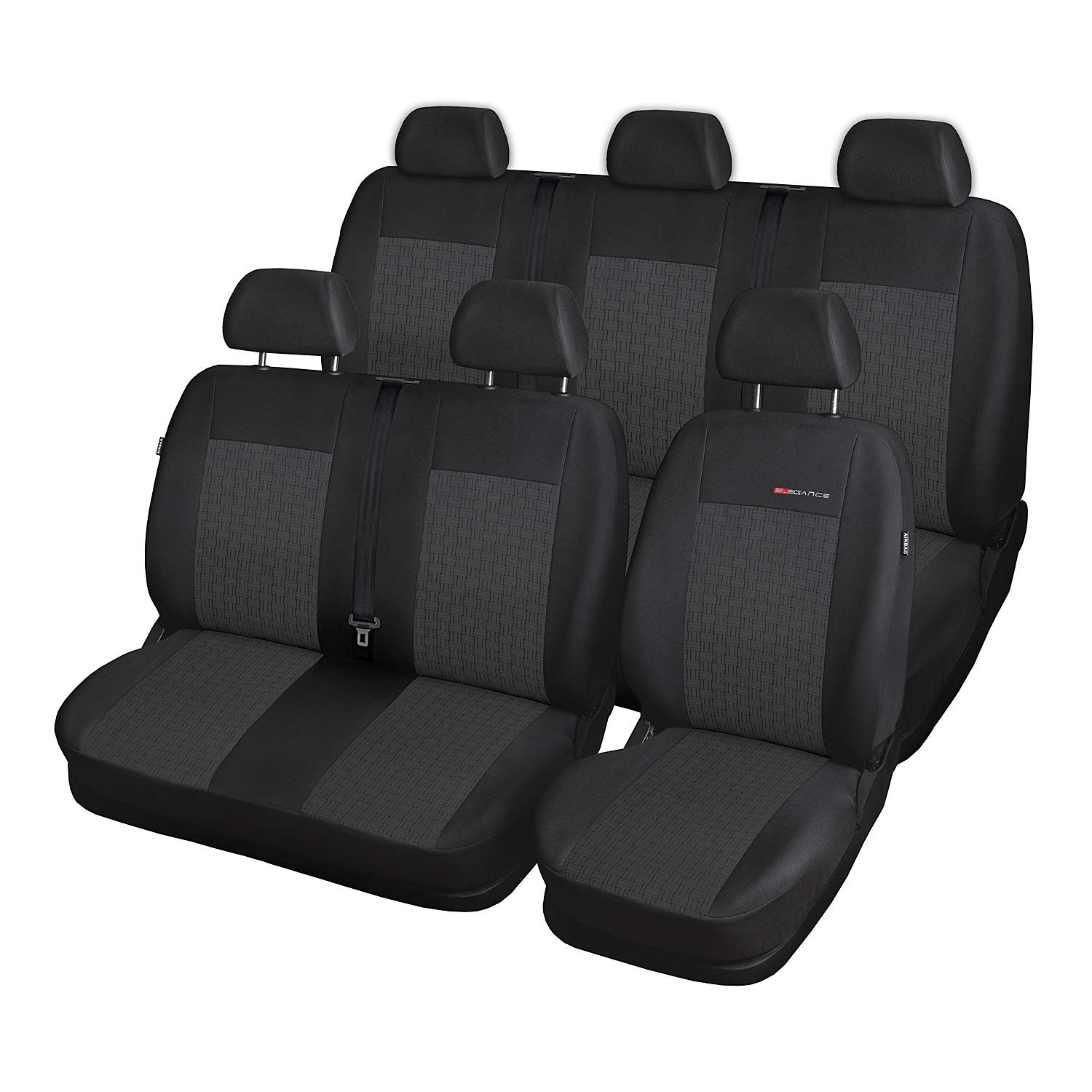 Saferide | Maß Autositzbezüge Transporter Grau Set Komplettset 6-Sitze Sitzbezüge Sitzbezug Schonbezug Schonbezüge Autoschonbezug Autositzbezug Sitzauflagen Sitzschutz Elegance Saferide | Maß Autositzbezüge Transporter Grau Set Komplettset 6-Sitze Sitzbezüge Sitzbezug Schonbezug Schonbezüge Autoschonbezug Autositzbezug Sitzauflagen Sitzschutz Elegance von Saferide