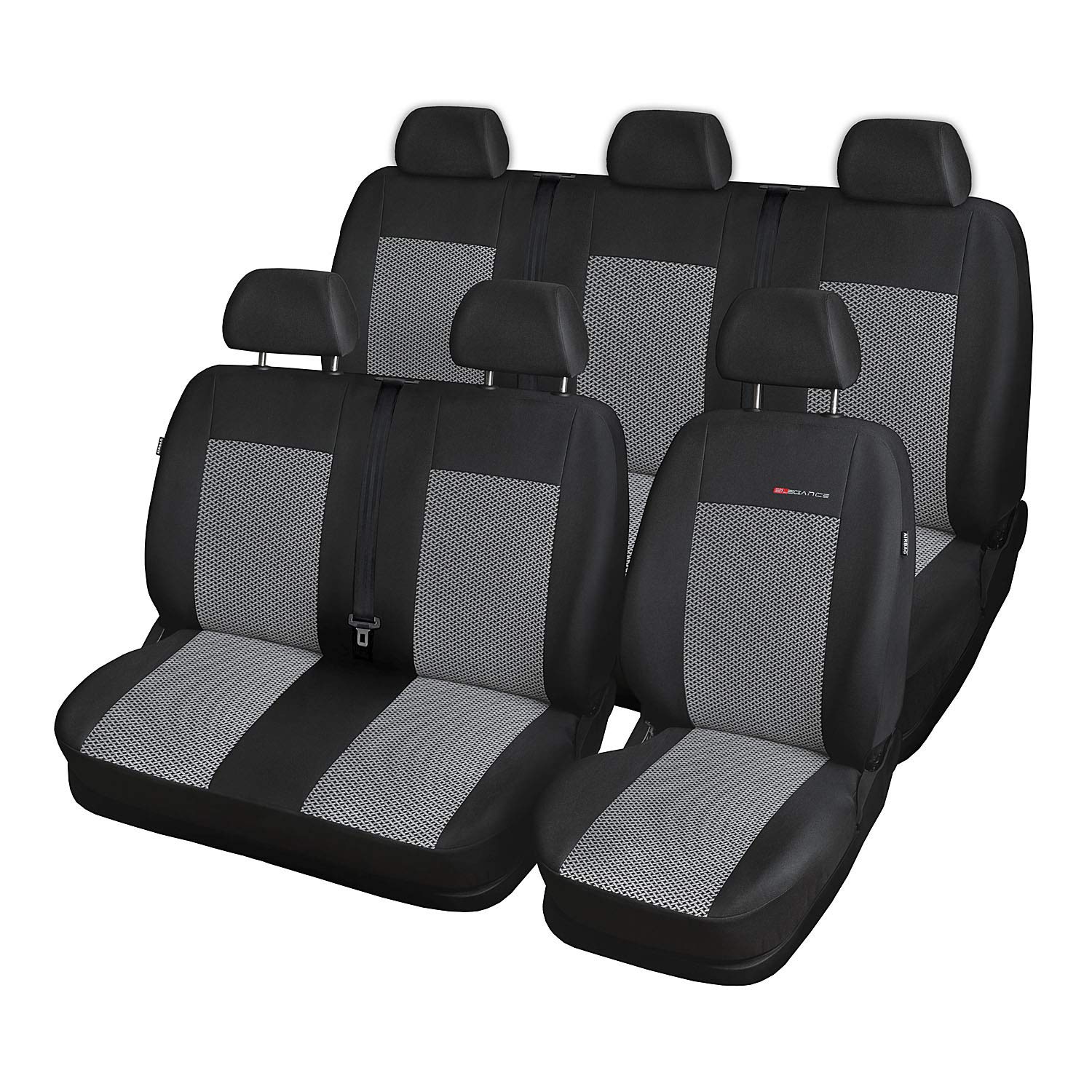 Saferide | Maß Autositzbezüge Transporter Grau Set Komplettset 6-Sitze Sitzbezüge Sitzbezug Schonbezug Schonbezüge Autoschonbezug Autositzbezug Sitzauflagen Sitzschutz Elegance Saferide | Maß Autositzbezüge Transporter Grau Set Komplettset 6-Sitze Sitzbezüge Sitzbezug Schonbezug Schonbezüge Autoschonbezug Autositzbezug Sitzauflagen Sitzschutz Elegance von Saferide
