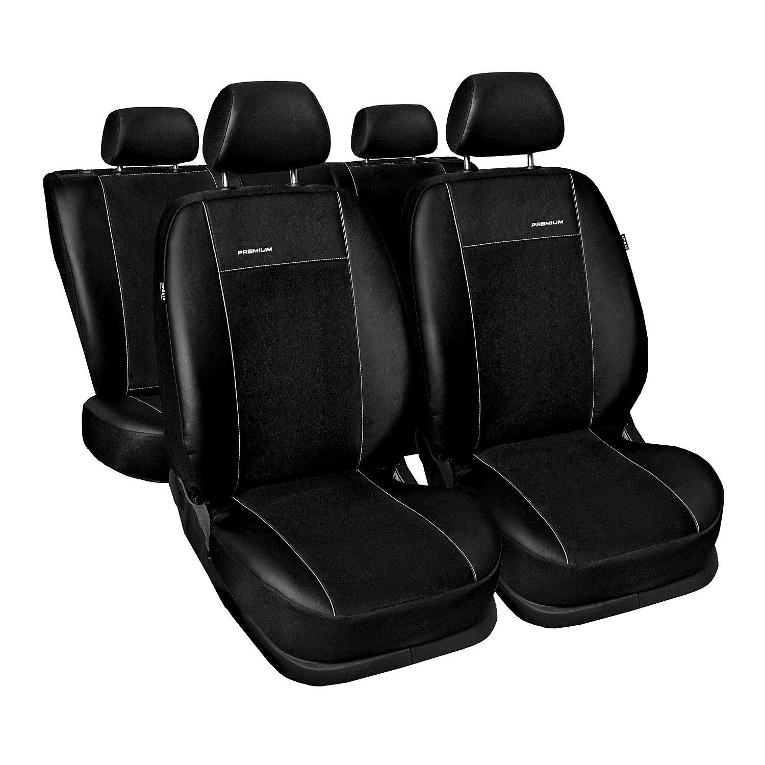 saferide | Maß PKW Schwarz Sitzbezüge Sitzbezug für Auto Sitzschoner Set Schonbezüge Autositz Autositzbezüge Sitzauflagen Sitzschutz Premium saferide | Maß PKW Schwarz Sitzbezüge Sitzbezug für Auto Sitzschoner Set Schonbezüge Autositz Autositzbezüge Sitzauflagen Sitzschutz Premium von Saferide