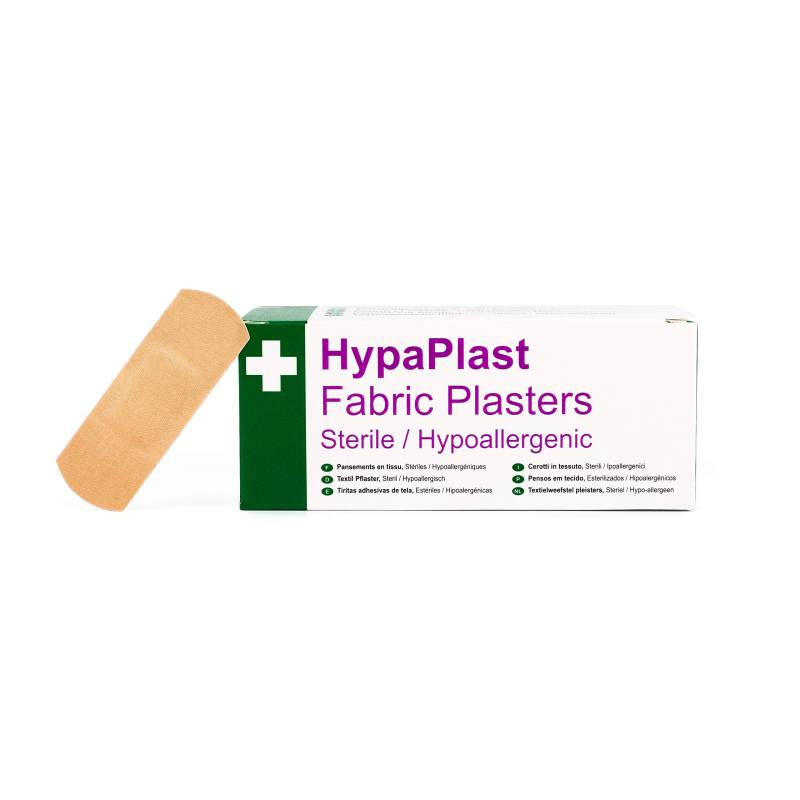 Safety First Aid D8001 Hypaplast Stretch-Stoffpflaster, 100 Stück von Safety First Aid
