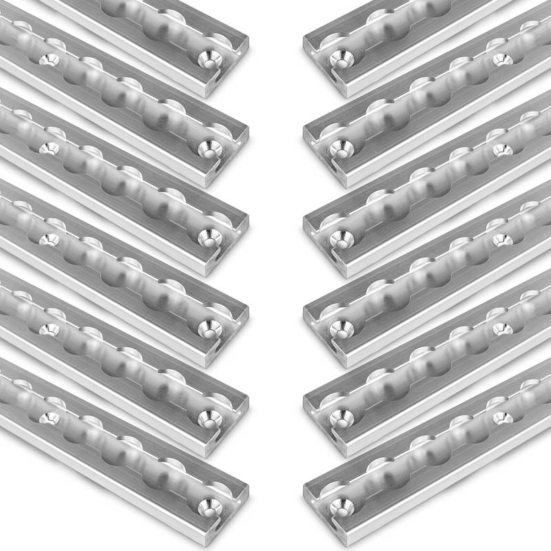 Safetytex Alu Zurrschiene eckige Form mit Bohrungen Airlineschiene 20mm Löcher Ladungssicherung LKW Anhänger Wohnmobil Zurrleiste vierkant von Safetytex