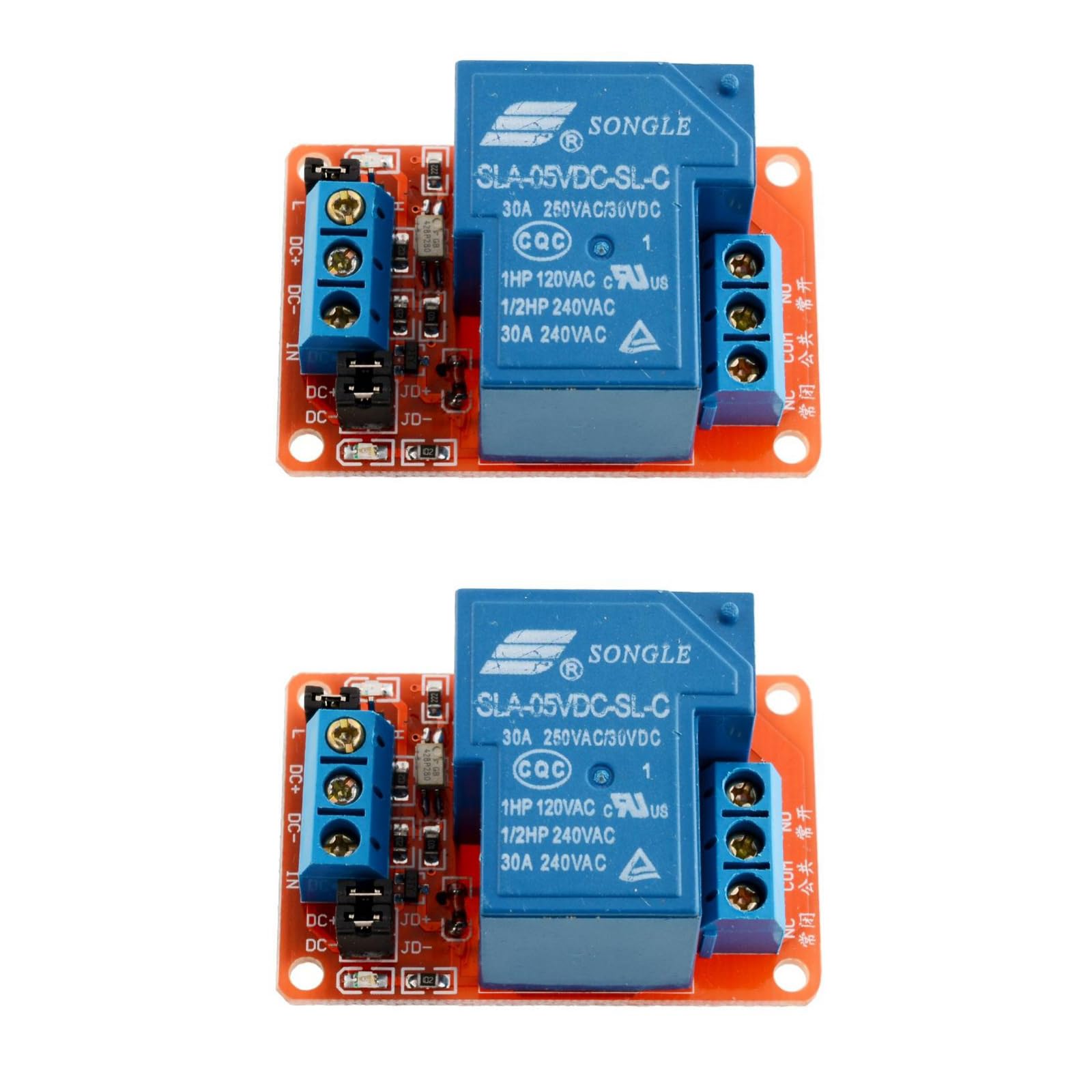 2 Stück 30A 24V Relais Modul Relaisschalter mit Optokoppler Isolierung Unterstützung High oder Low Level Triggerung 2 Stück 30A 24V Relais Modul Relaisschalter mit Optokoppler Isolierung Unterstützung High oder Low Level Triggerung von SagaSave