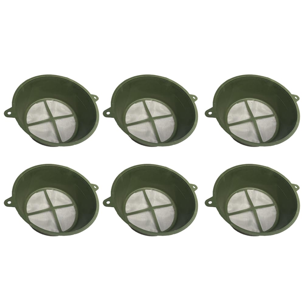 6 Stück Farbsieb, 100 Mesh wiederverwendbare Farbsieb, Trichternetz, Metallgitter-Filterwerkzeug für Farbspray, Latexfarbe (grün/300 mm) von SagaSave