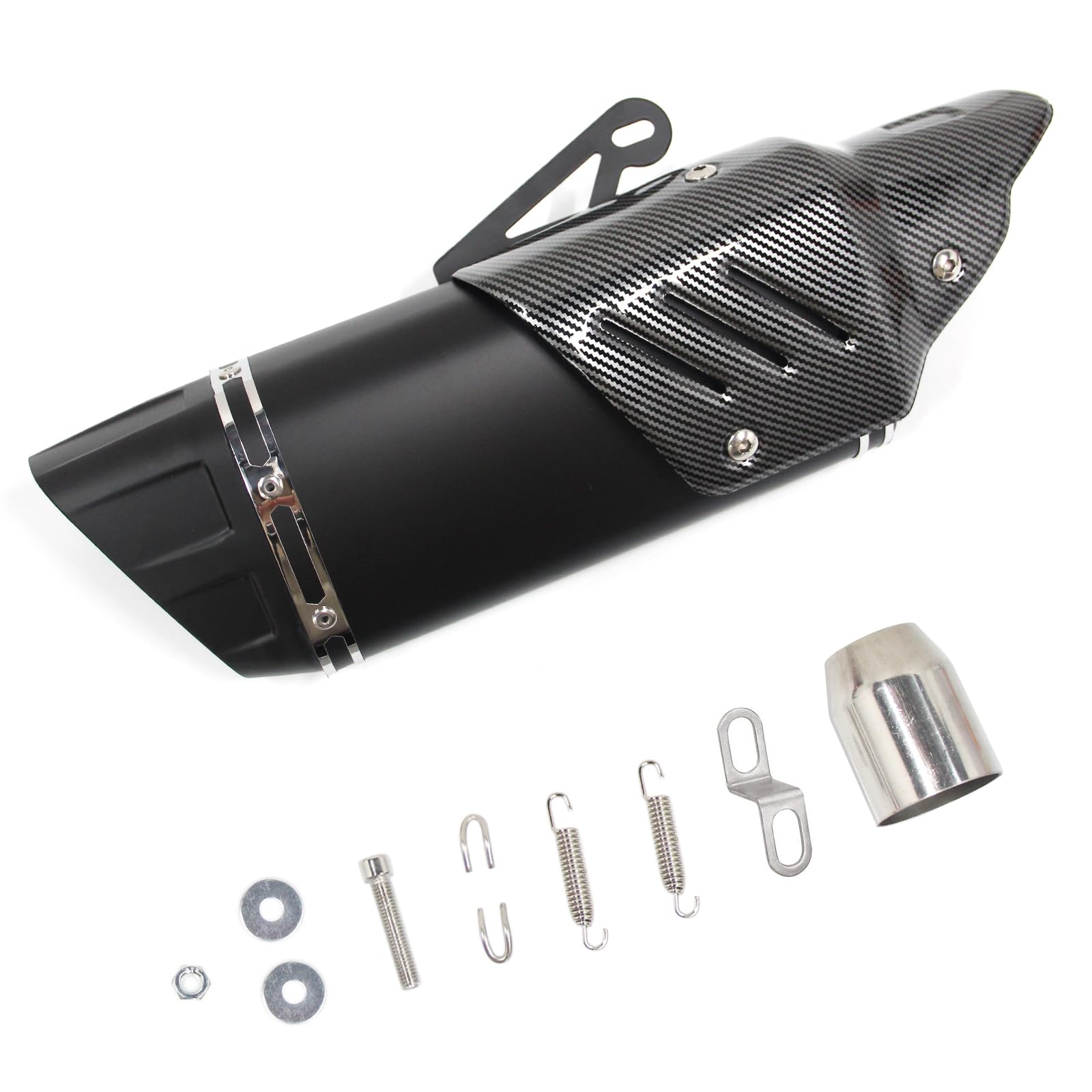 Universal 1.5in 2in Motorrad Auspufftopf - 38 51mm Motorrad-Auspufftop ohne DB-Killerf für Geländemotorräder, Straßenmotorräder Motorroller und All-Terrain-Fahrzeuge Universal 1.5in 2in Motorrad Auspufftopf - 38 51mm Motorrad-Auspufftop ohne DB-Killerf für Geländemotorräder, Straßenmotorräder Motorroller und All-Terrain-Fahrzeuge von Sagreeny
