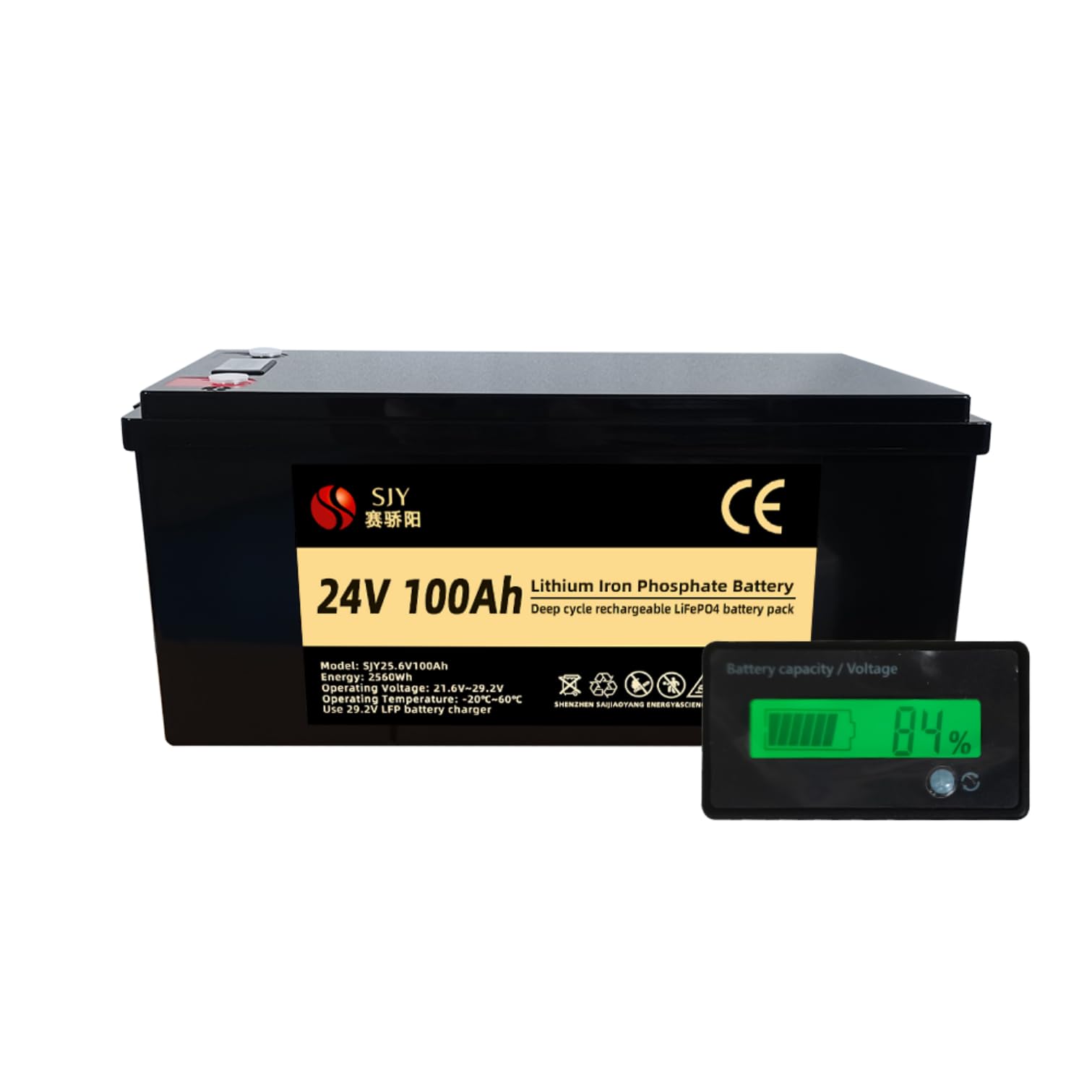 SaiJiaoYang Lifepo4 24V 100Ah Deep Cycle Mini Akku für Wohnmobil, Solar, Camping, Kabine, Marine & Offroad System, Energiespeicher zu Hause, bis zu 15000 Zyklen SaiJiaoYang Lifepo4 24V 100Ah Deep Cycle Mini Akku für Wohnmobil, Solar, Camping, Kabine, Marine & Offroad System, Energiespeicher zu Hause, bis zu 15000 Zyklen von SaiJiaoYang